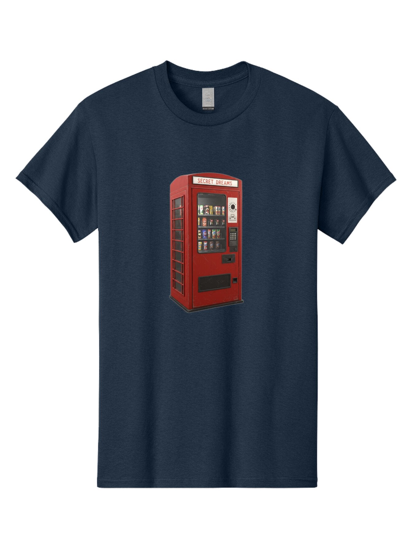 Secret-Dreams-Vending-Machine Men'S Graphic Tee, 100% Cotton, Comfortable Casual Summer Wear, Machine Washable, Vintage Camera, Old Camera, Antique Camera, Black Camera, Classic Photography, Photography Equipment, Nostalgic Device, Ban440 11