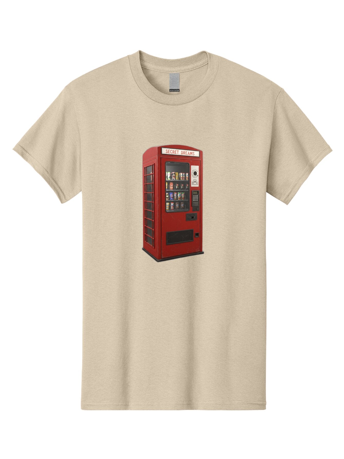 Secret-Dreams-Vending-Machine Men'S Graphic Tee, 100% Cotton, Comfortable Casual Summer Wear, Machine Washable, Vintage Camera, Old Camera, Antique Camera, Black Camera, Classic Photography, Photography Equipment, Nostalgic Device, Ban440 3