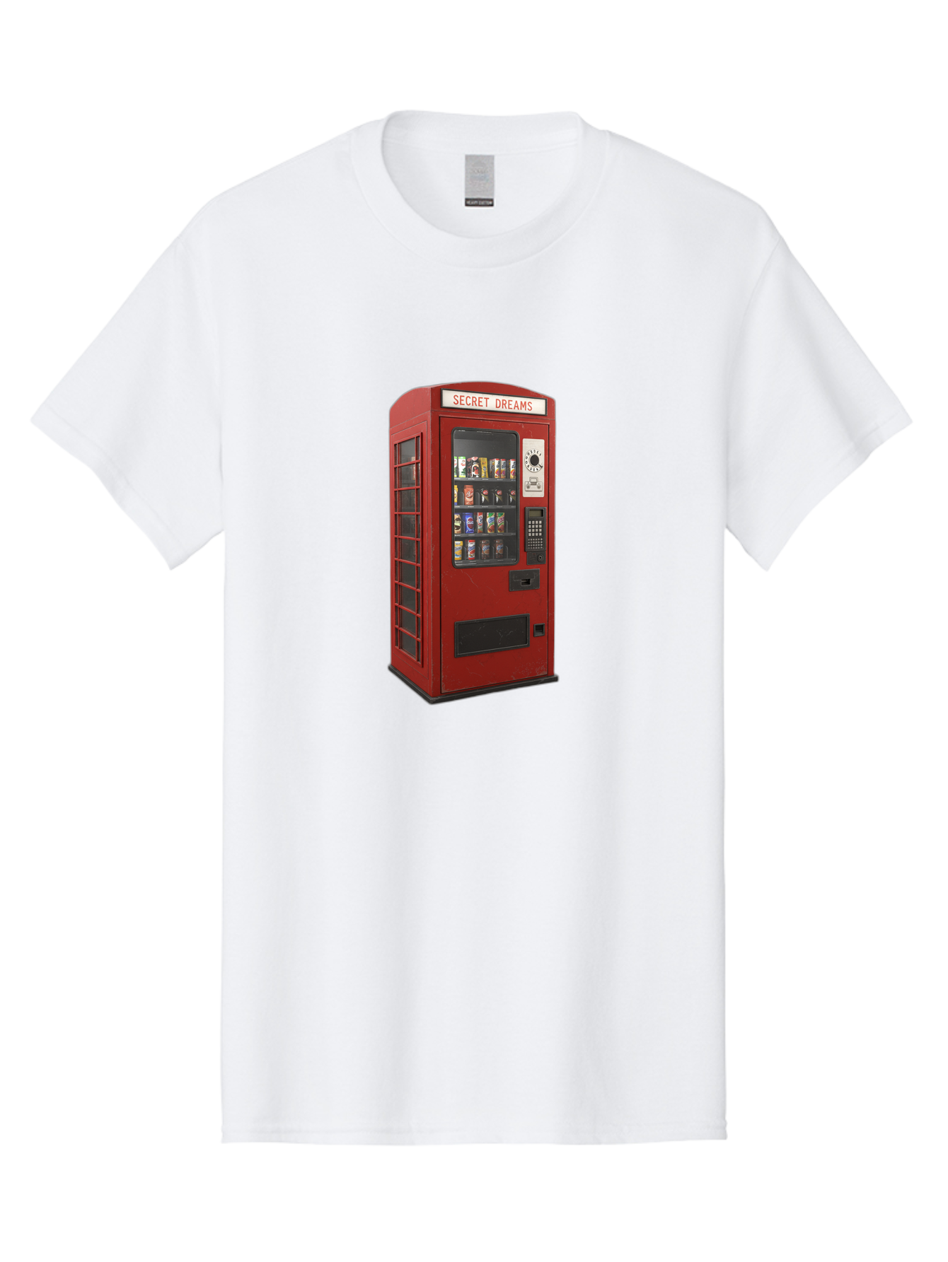Secret-Dreams-Vending-Machine Men'S Graphic Tee, 100% Cotton, Comfortable Casual Summer Wear, Machine Washable, Vintage Camera, Old Camera, Antique Camera, Black Camera, Classic Photography, Photography Equipment, Nostalgic Device, Ban440