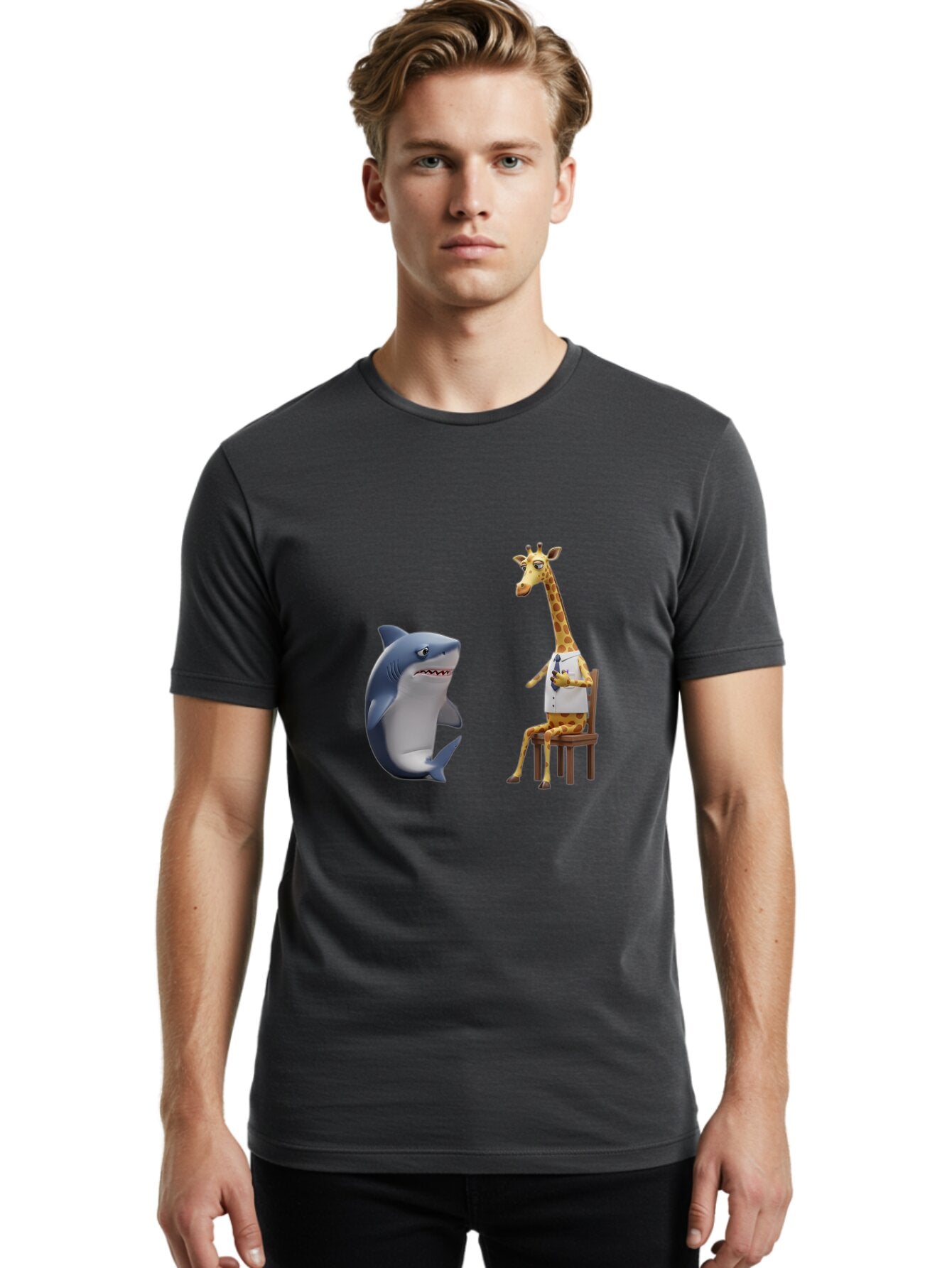 Shark-And-Doctor-Giraffe Men'S Graphic Tee, 100% Cotton, Comfortable Casual Summer Wear, Machine Washable, Vintage Camera, Old Camera, Antique Camera, Black Camera, Classic Photography, Photography Equipment, Nostalgic Device, Film Camera, Ban444 22