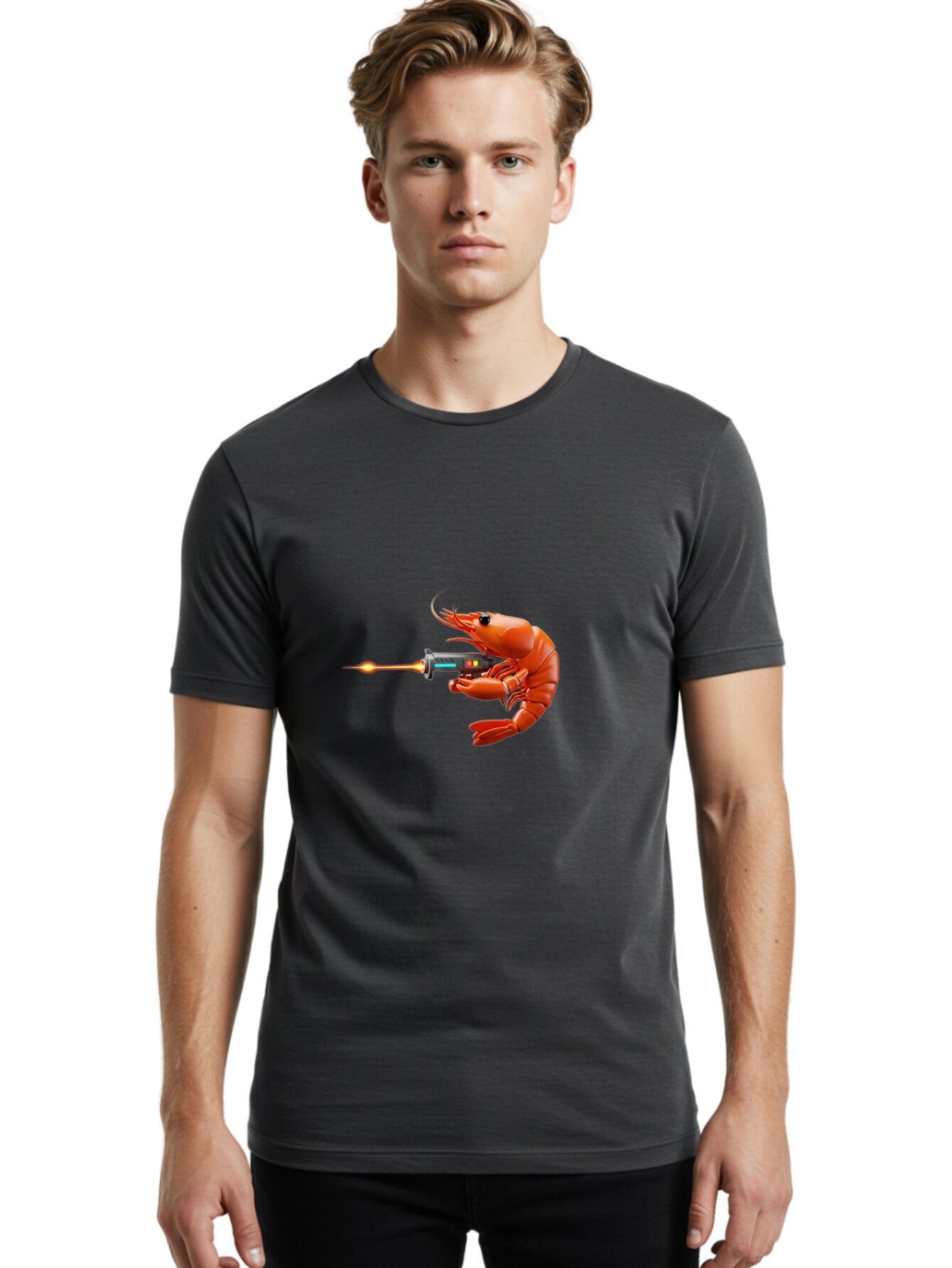 Shrimp-With-Flamethrower Men'S Graphic Tee, 100% Cotton, Comfortable Casual Summer Wear, Machine Washable, Vintage Camera, Old Camera, Antique Camera, Black Camera, Classic Photography, Photography Equipment, Nostalgic Device, Film Camera, Ban459 25