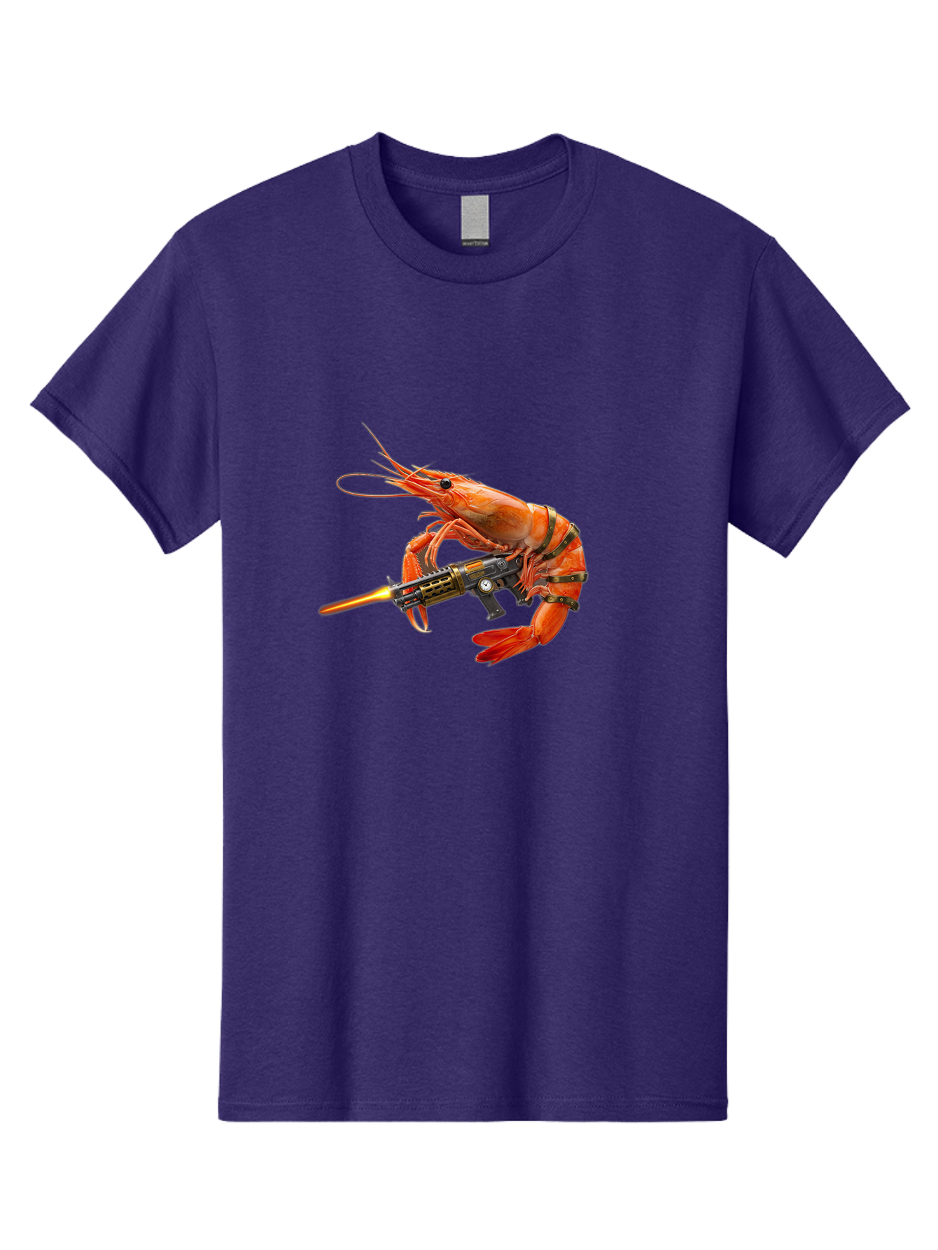 Shrimp-With-Gun Men'S Graphic Tee, 100% Cotton, Comfortable Casual Summer Wear, Machine Washable, Vintage Camera, Old Camera, Antique Camera, Black Camera, Classic Photography, Photography Equipment, Nostalgic Device, Film Camera, Camera Art Ban462