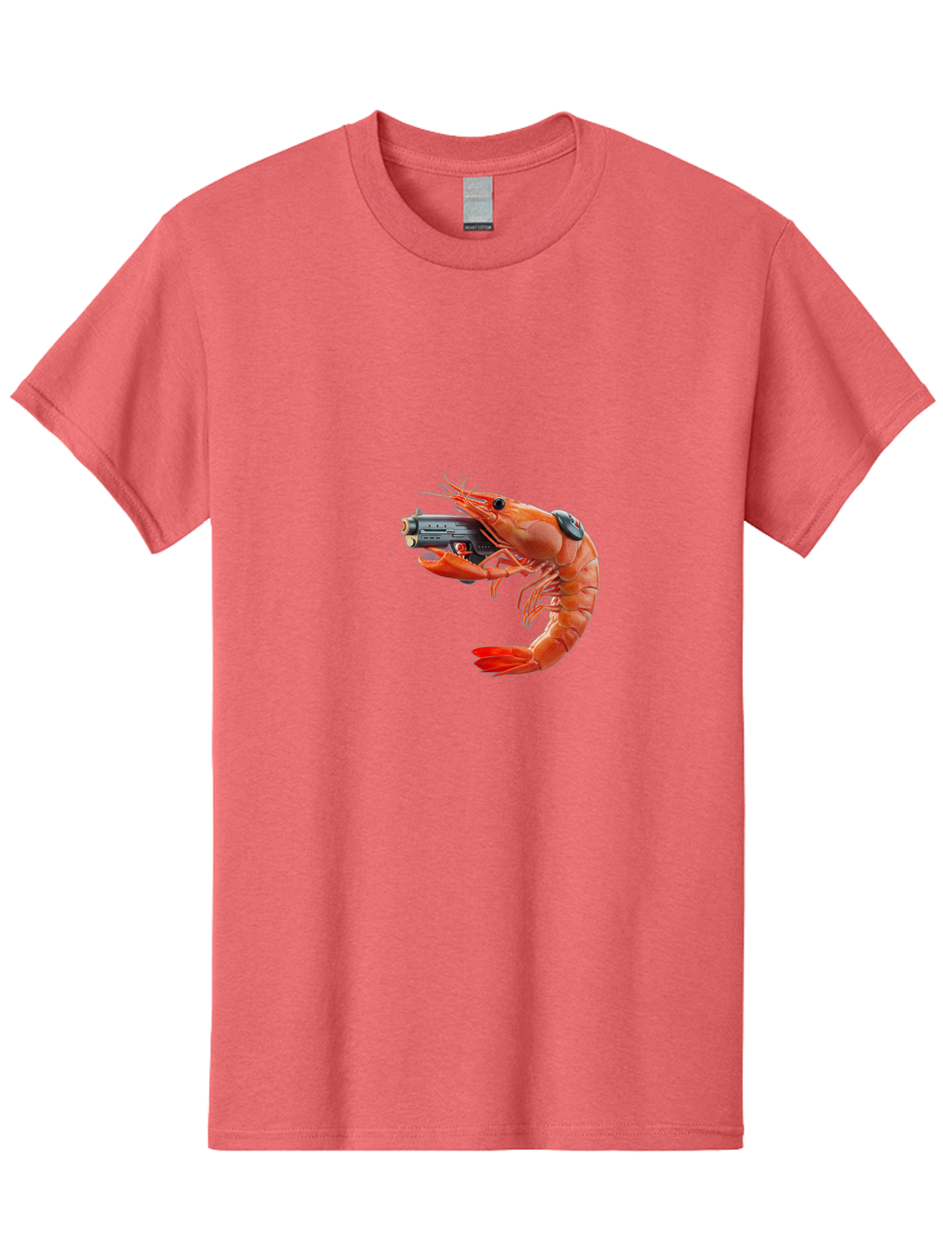 Shrimp-With-Pistol Men'S Graphic Tee, 100% Cotton, Comfortable Casual Summer Wear, Machine Washable, Vintage Camera, Old Camera, Antique Camera, Black Camera, Classic Photography, Photography Equipment, Nostalgic Device, Film Camera, Ban464