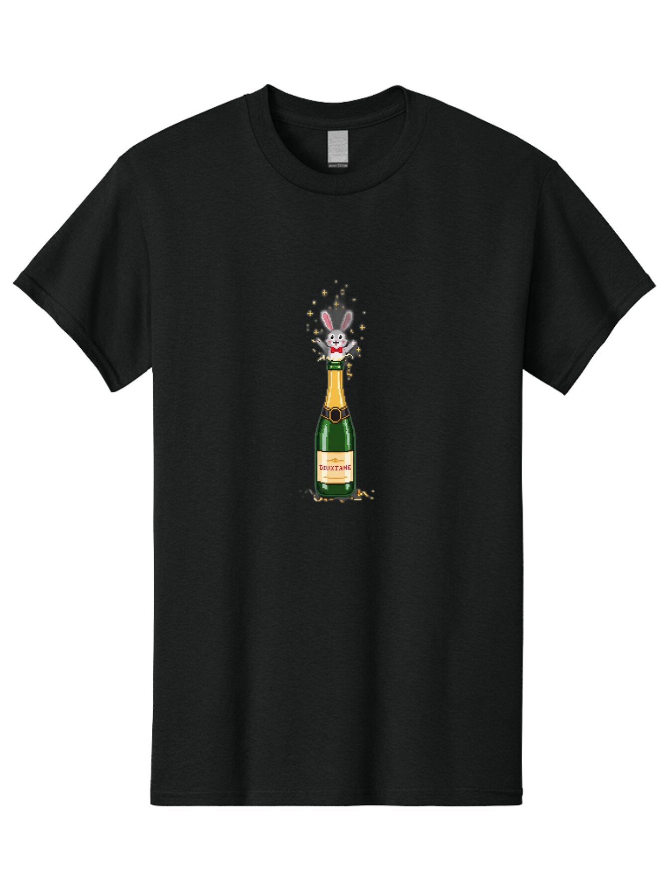 Shuxtang-Champagne-Bottle Men'S Graphic Tee, 100% Cotton, Comfortable Casual Summer Wear, Machine Washable, Vintage Camera, Old Camera, Antique Camera, Black Camera, Classic Photography, Photography Equipment, Nostalgic Device, Film Camera, Ban468