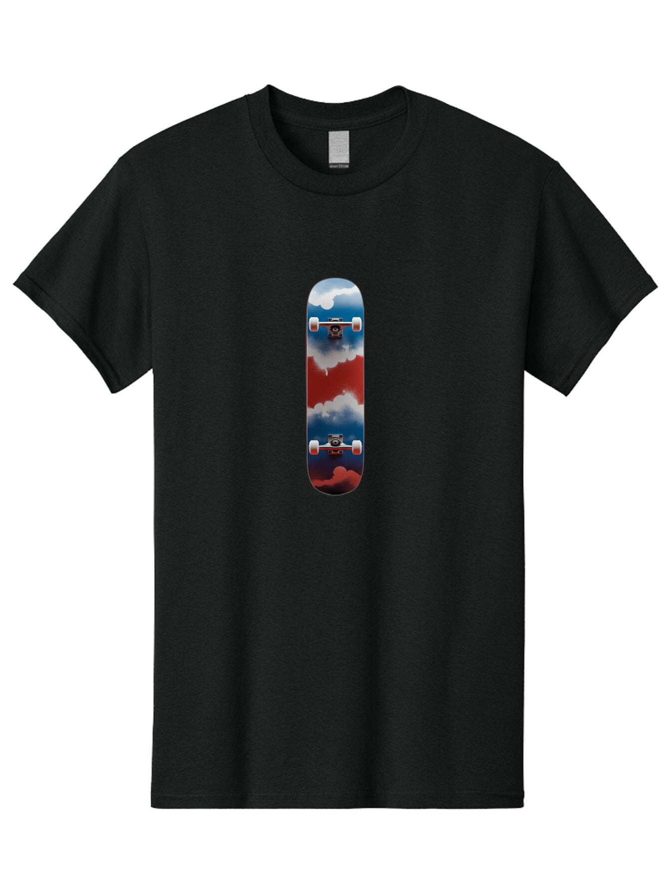 Skateboard-Flying-With-Clouds Men'S Graphic Tee, 100% Cotton, Comfortable Casual Summer Wear, Machine Washable, Vintage Camera, Old Camera, Antique Camera, Black Camera, Classic Photography, Photography Equipment, Nostalgic Device, Ban473 13