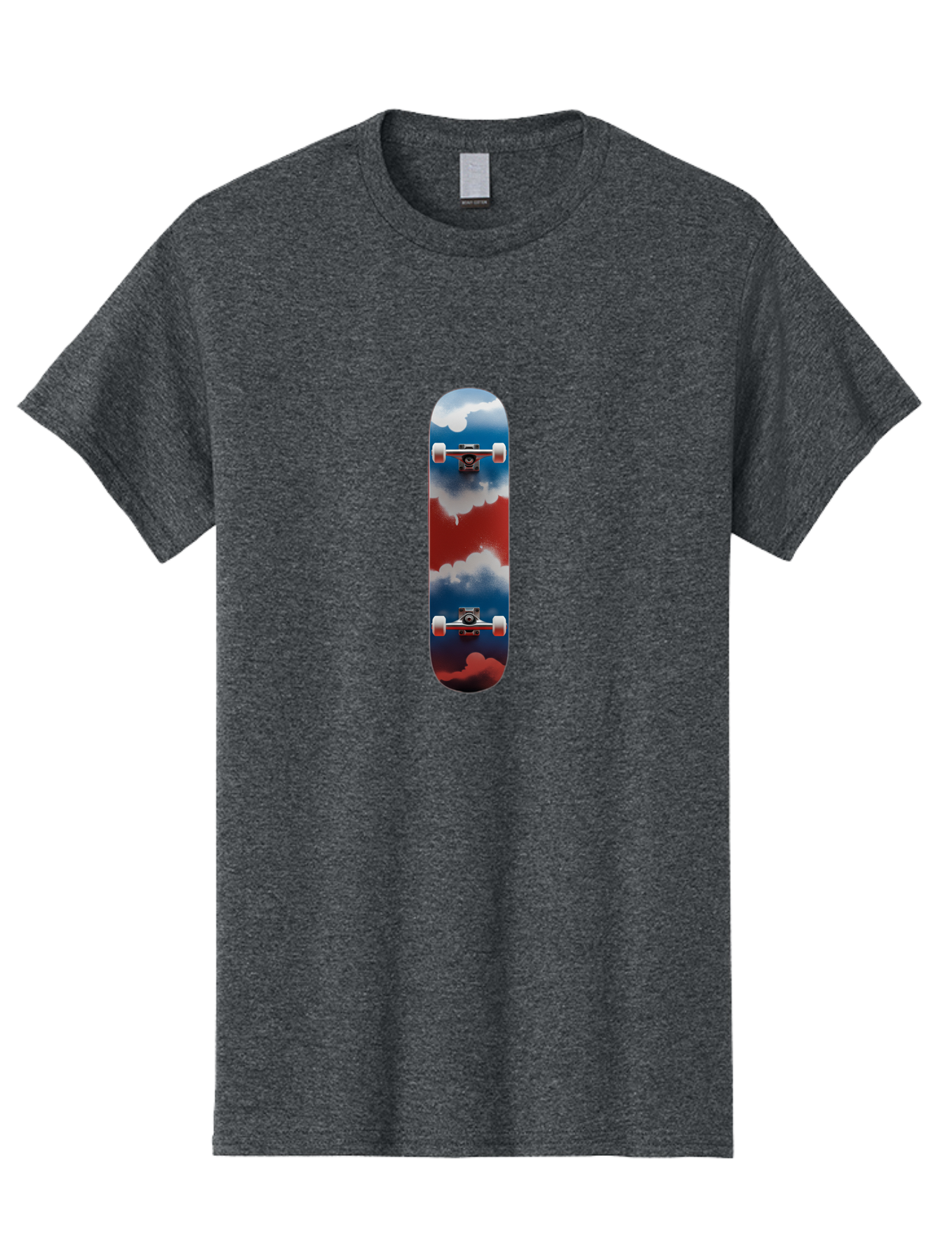 Skateboard-Flying-With-Clouds Men'S Graphic Tee, 100% Cotton, Comfortable Casual Summer Wear, Machine Washable, Vintage Camera, Old Camera, Antique Camera, Black Camera, Classic Photography, Photography Equipment, Nostalgic Device, Ban473