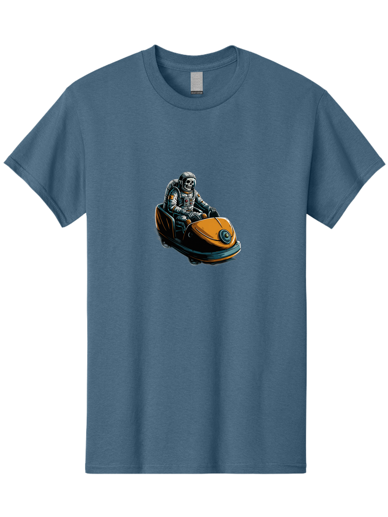 Skeleton-Astronaut-On-Go-Kart Men'S Graphic Tee, 100% Cotton, Comfortable Casual Summer Wear, Machine Washable, Vintage Camera, Old Camera, Antique Camera, Black Camera, Classic Photography, Photography Equipment, Nostalgic Device, Ban477