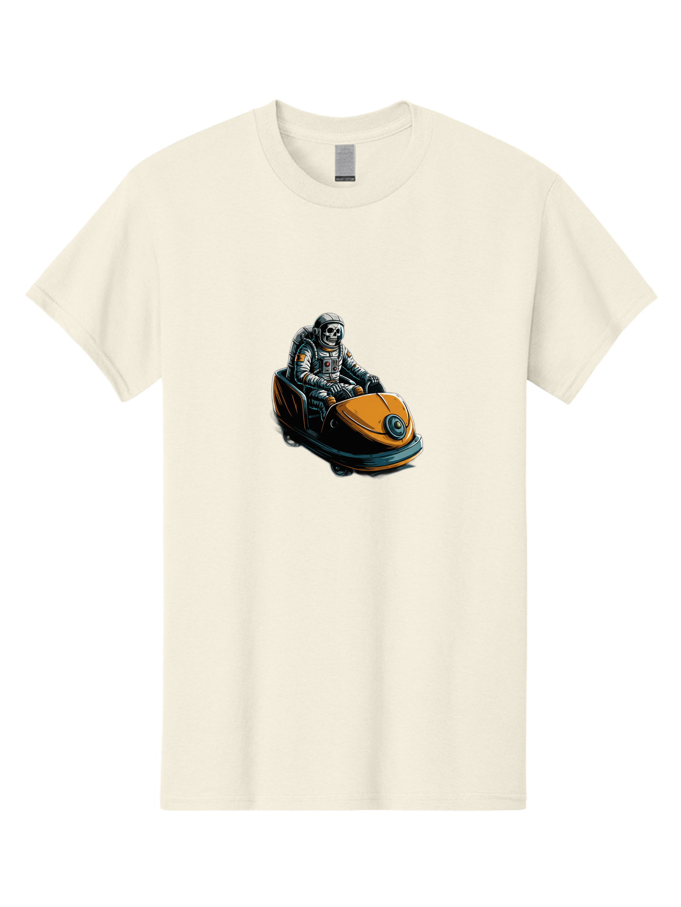 Skeleton-Astronaut-On-Go-Kart Men'S Graphic Tee, 100% Cotton, Comfortable Casual Summer Wear, Machine Washable, Vintage Camera, Old Camera, Antique Camera, Black Camera, Classic Photography, Photography Equipment, Nostalgic Device, Ban477