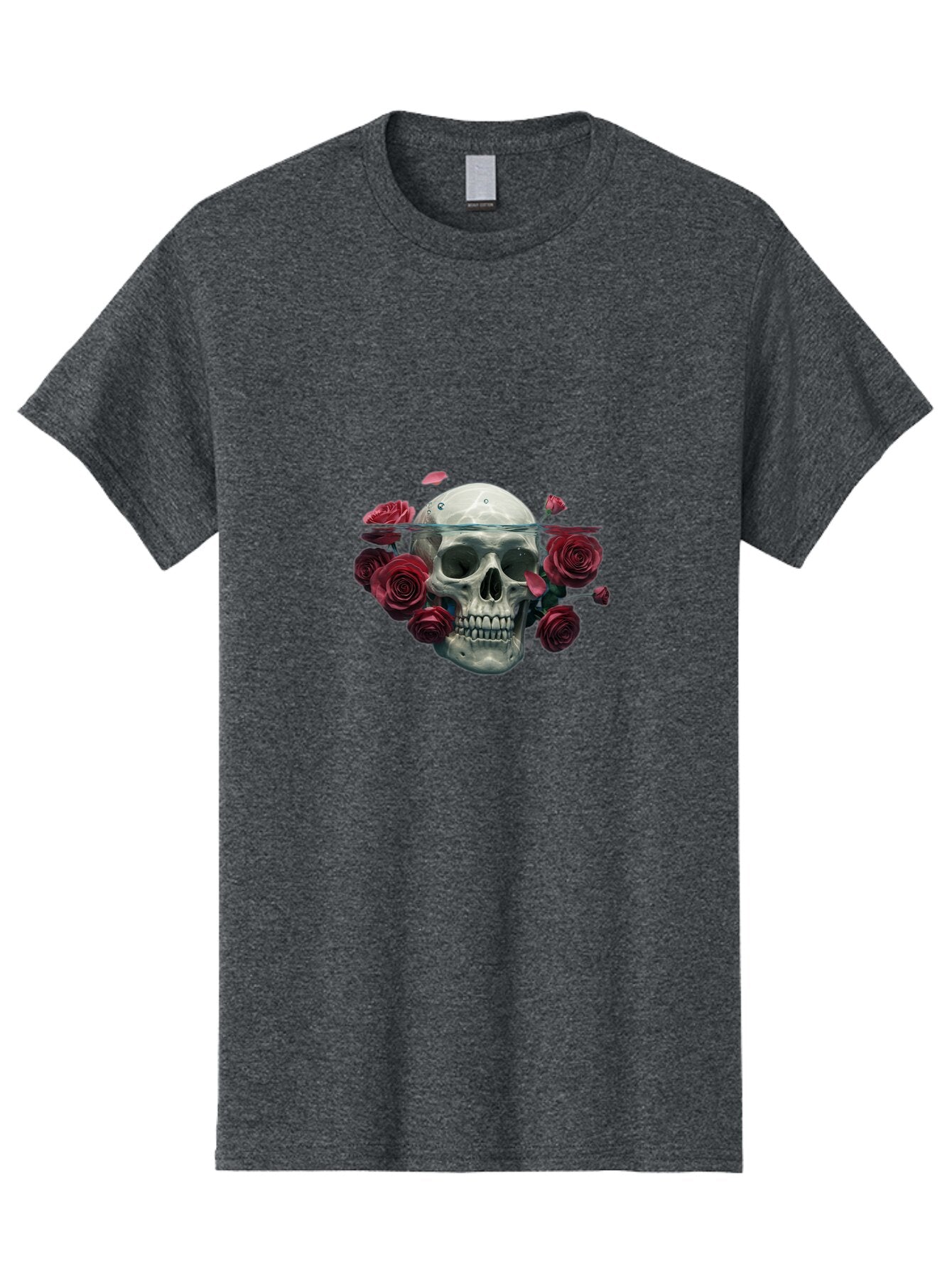 Skull-And-Roses Men'S Graphic Tee, 100% Cotton, Comfortable Casual Summer Wear, Machine Washable, Vintage Camera, Old Camera, Antique Camera, Black Camera, Classic Photography, Photography Equipment, Nostalgic Device, Film Camera, Camera Art Ban484