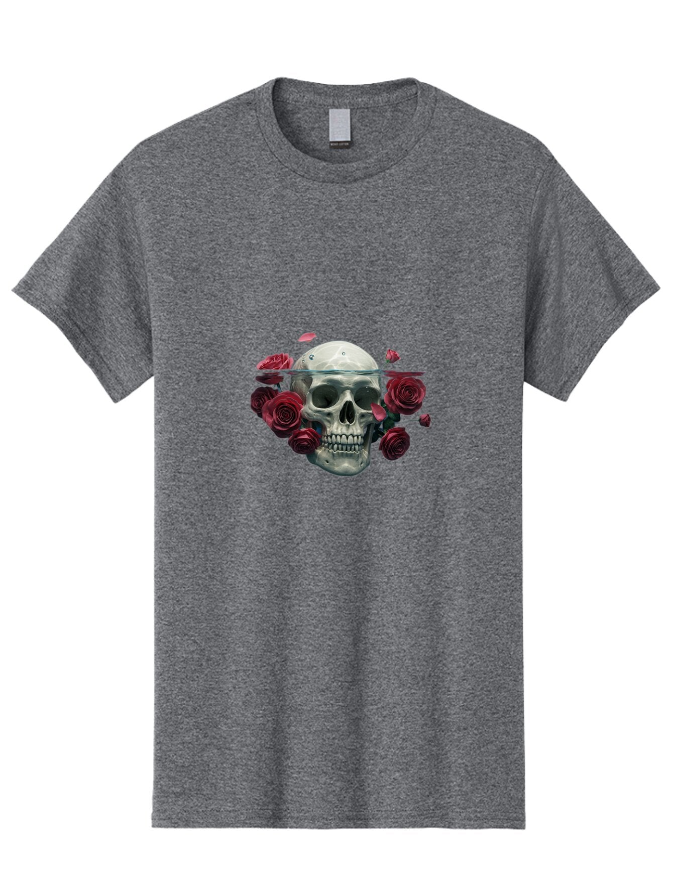 Skull-And-Roses Men'S Graphic Tee, 100% Cotton, Comfortable Casual Summer Wear, Machine Washable, Vintage Camera, Old Camera, Antique Camera, Black Camera, Classic Photography, Photography Equipment, Nostalgic Device, Film Camera, Camera Art Ban484 5