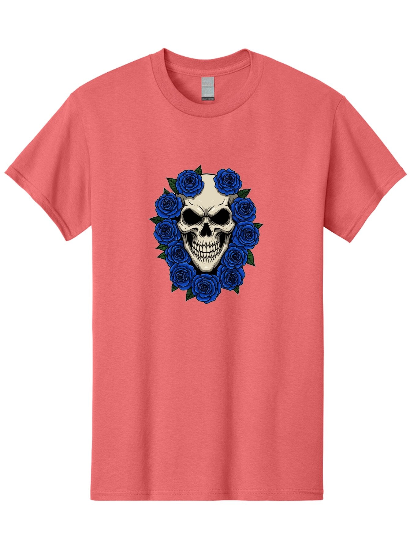 Skull-With-Blue-Roses Men'S Graphic Tee, 100% Cotton, Comfortable Casual Summer Wear, Machine Washable, Vintage Camera, Old Camera, Antique Camera, Black Camera, Classic Photography, Photography Equipment, Nostalgic Device, Film Camera, Ban485 14