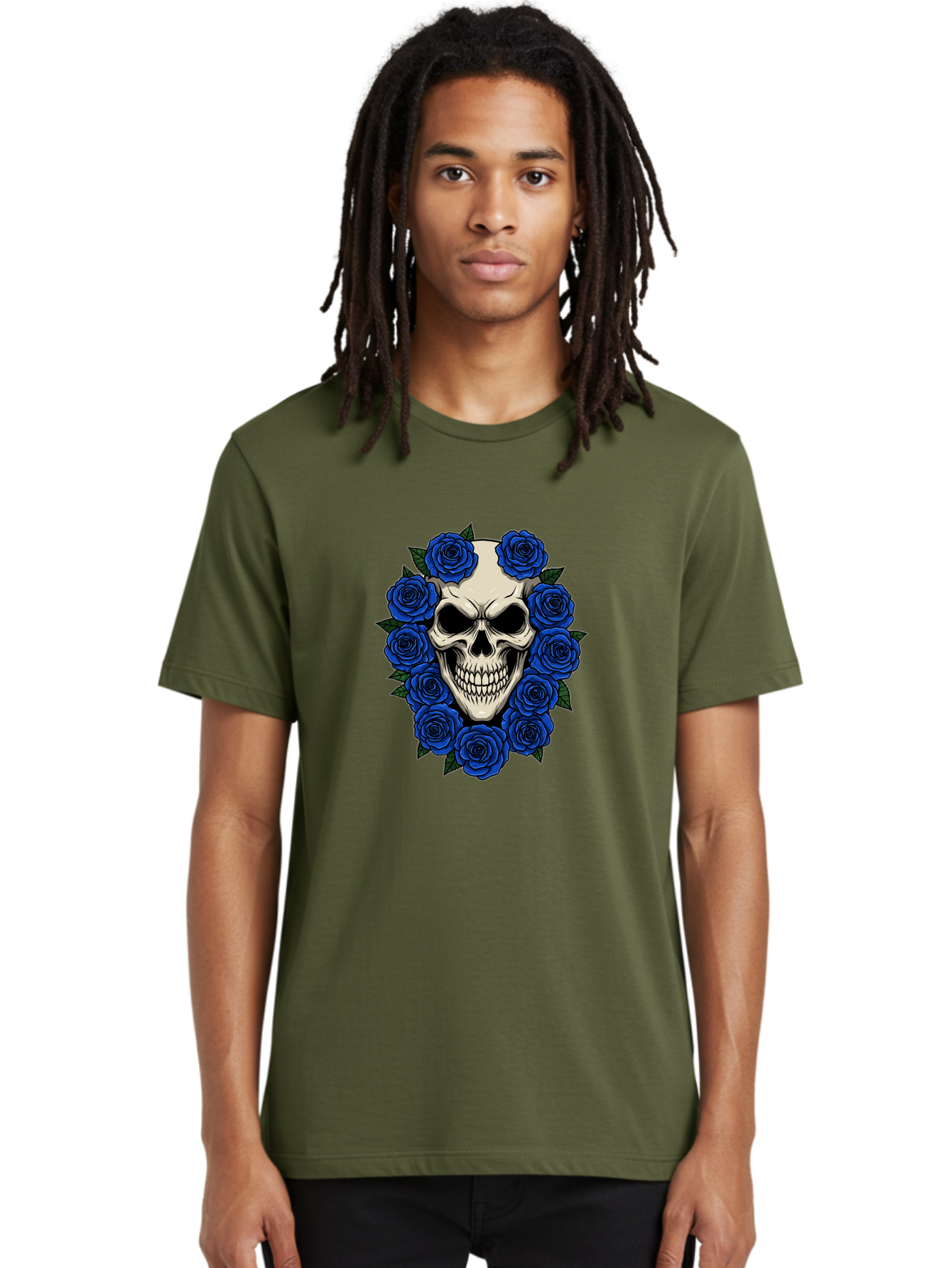 Skull-With-Blue-Roses Men'S Graphic Tee, 100% Cotton, Comfortable Casual Summer Wear, Machine Washable, Vintage Camera, Old Camera, Antique Camera, Black Camera, Classic Photography, Photography Equipment, Nostalgic Device, Film Camera, Ban485 26