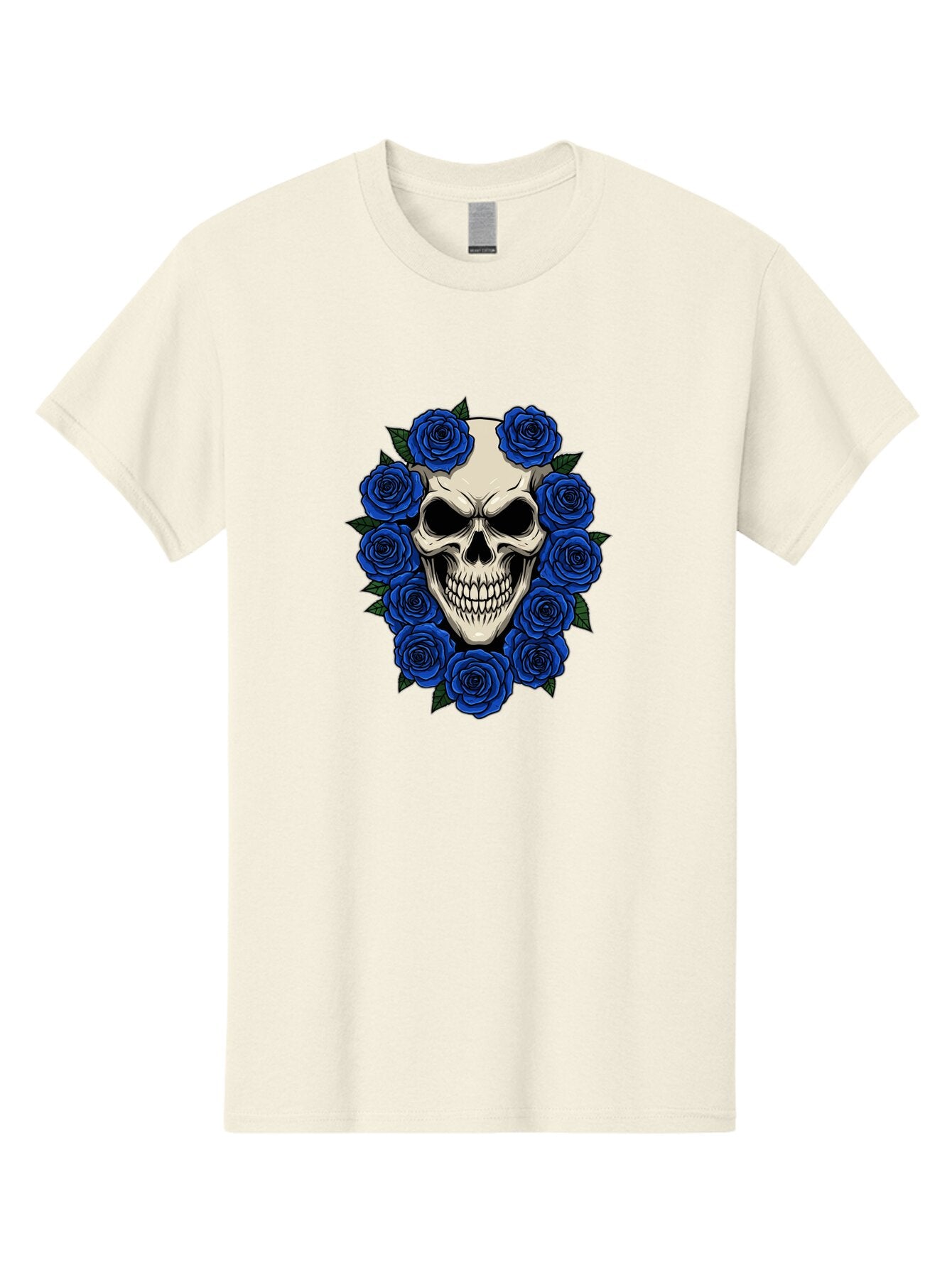Skull-With-Blue-Roses Men'S Graphic Tee, 100% Cotton, Comfortable Casual Summer Wear, Machine Washable, Vintage Camera, Old Camera, Antique Camera, Black Camera, Classic Photography, Photography Equipment, Nostalgic Device, Film Camera, Ban485 8