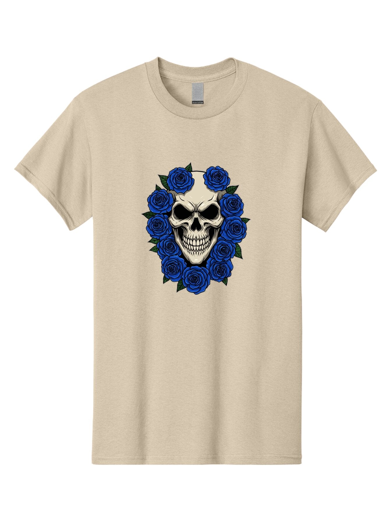 Skull-With-Blue-Roses Men'S Graphic Tee, 100% Cotton, Comfortable Casual Summer Wear, Machine Washable, Vintage Camera, Old Camera, Antique Camera, Black Camera, Classic Photography, Photography Equipment, Nostalgic Device, Film Camera, Ban485 13