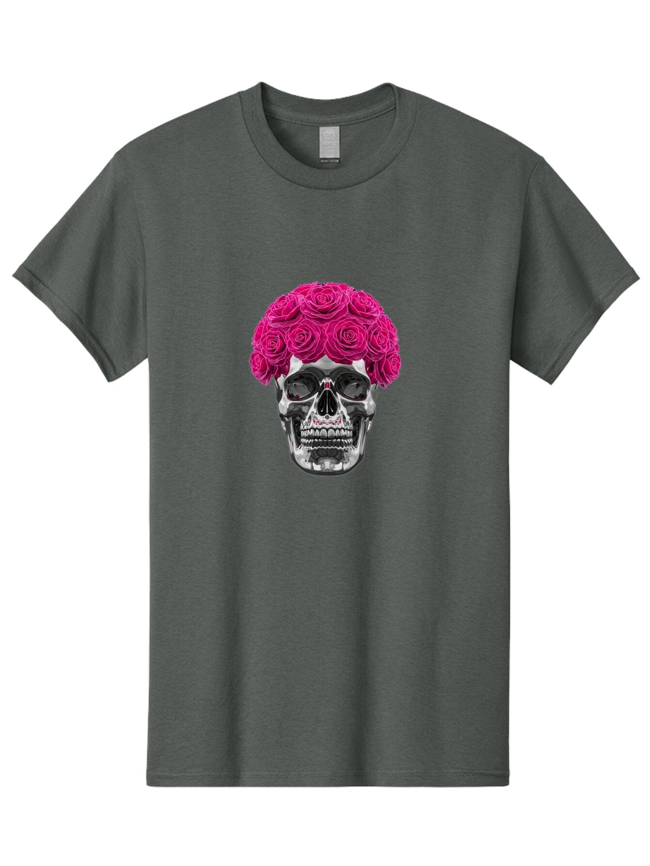Skull-With-Pink-Roses Men'S Graphic Tee, 100% Cotton, Comfortable Casual Summer Wear, Machine Washable, Vintage Camera, Old Camera, Antique Camera, Black Camera, Classic Photography, Photography Equipment, Nostalgic Device, Film Camera, Ban487 11