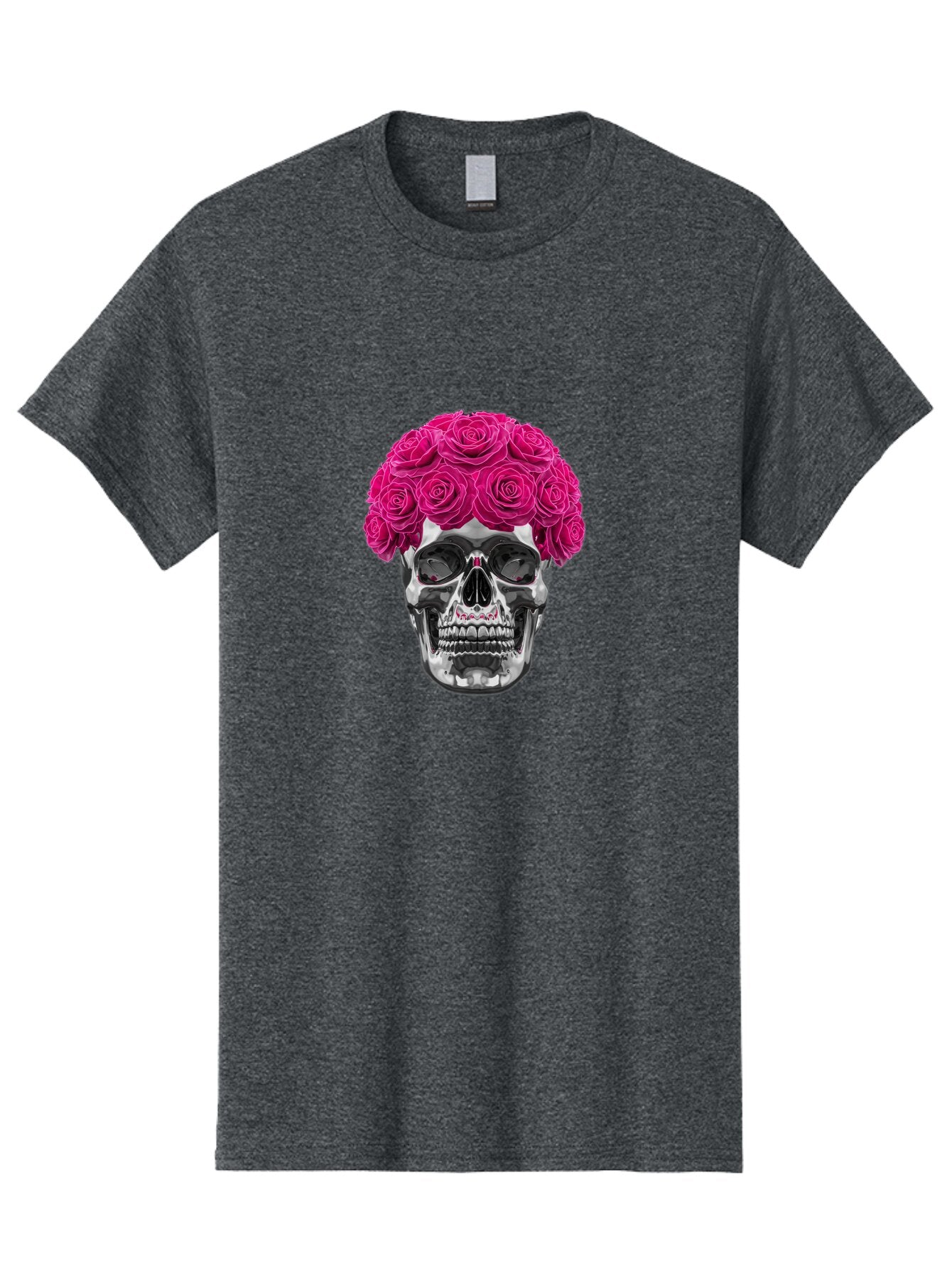 Skull-With-Pink-Roses Men'S Graphic Tee, 100% Cotton, Comfortable Casual Summer Wear, Machine Washable, Vintage Camera, Old Camera, Antique Camera, Black Camera, Classic Photography, Photography Equipment, Nostalgic Device, Film Camera, Ban487 12