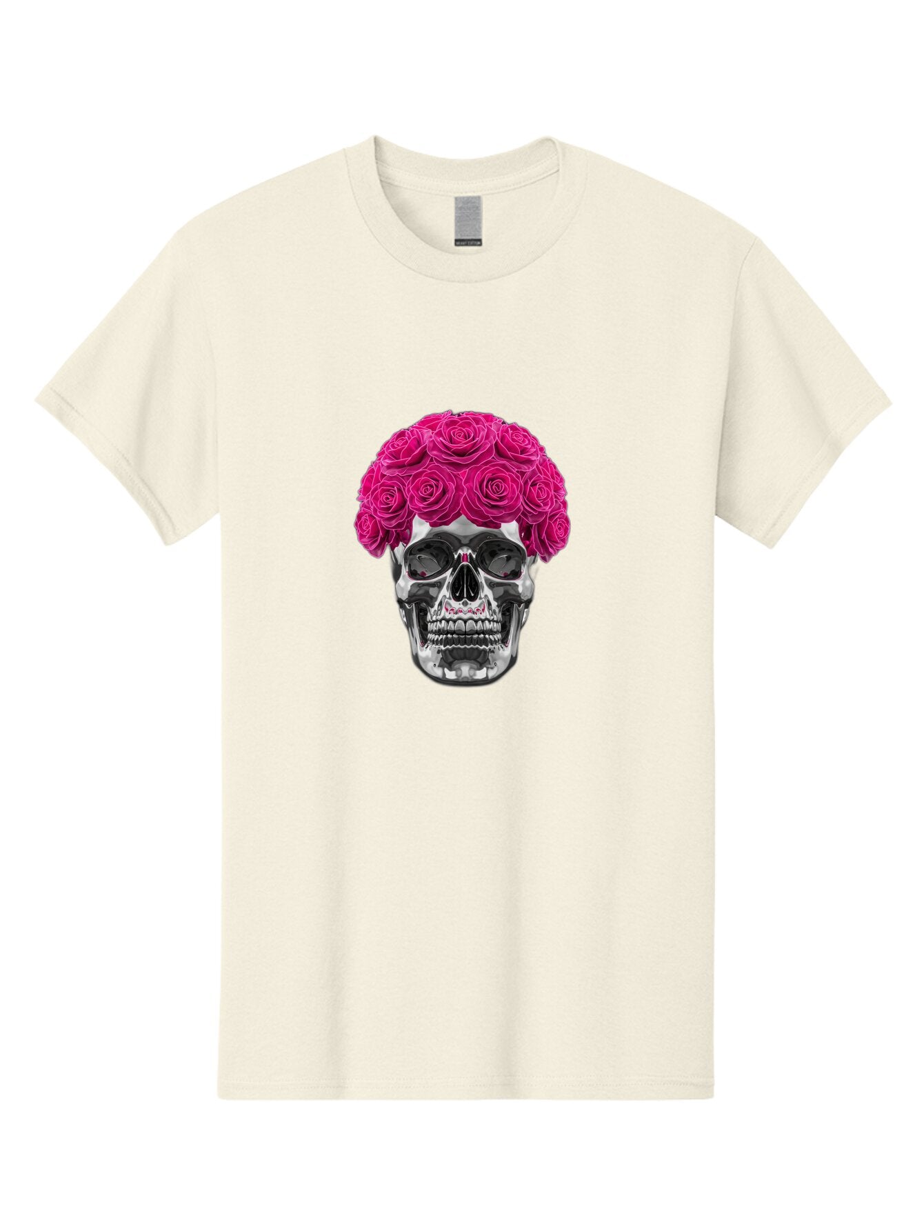 Skull-With-Pink-Roses Men'S Graphic Tee, 100% Cotton, Comfortable Casual Summer Wear, Machine Washable, Vintage Camera, Old Camera, Antique Camera, Black Camera, Classic Photography, Photography Equipment, Nostalgic Device, Film Camera, Ban487