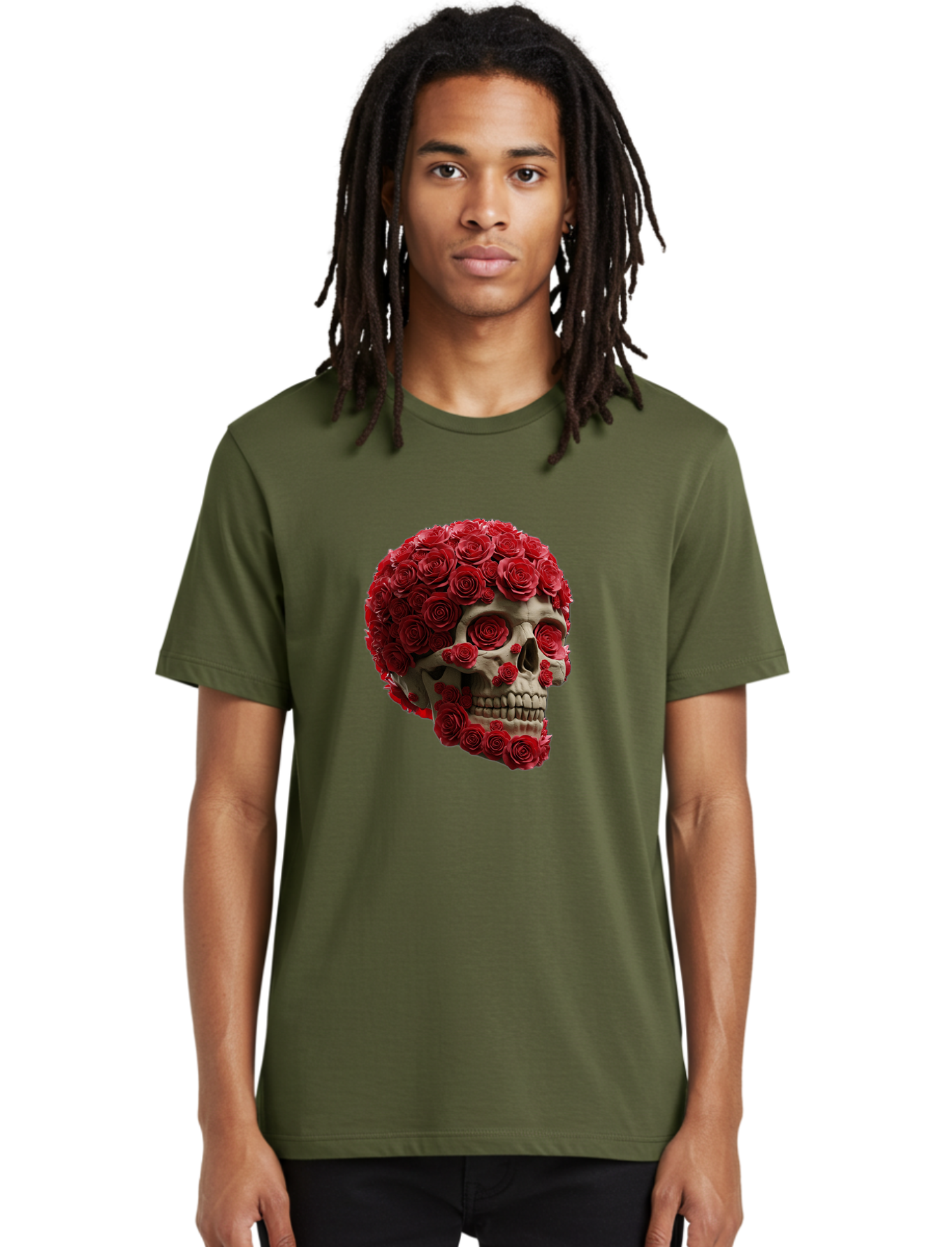Skull-With-Red-Roses Men'S Graphic Tee, 100% Cotton, Comfortable Casual Summer Wear, Machine Washable, Vintage Camera, Old Camera, Antique Camera, Black Camera, Classic Photography, Photography Equipment, Nostalgic Device, Film Camera, Ban489 30