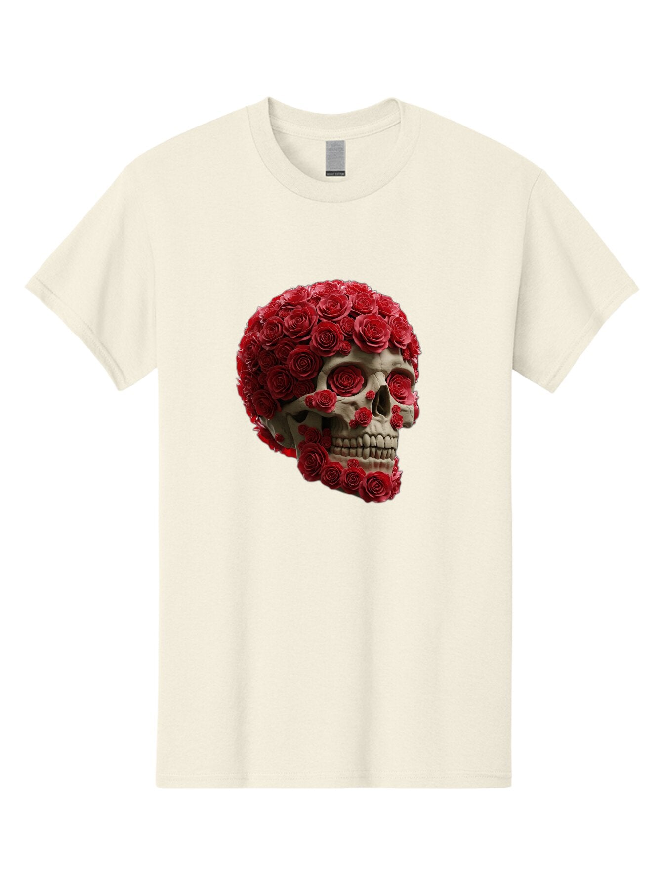 Skull-With-Red-Roses Men'S Graphic Tee, 100% Cotton, Comfortable Casual Summer Wear, Machine Washable, Vintage Camera, Old Camera, Antique Camera, Black Camera, Classic Photography, Photography Equipment, Nostalgic Device, Film Camera, Ban489 10