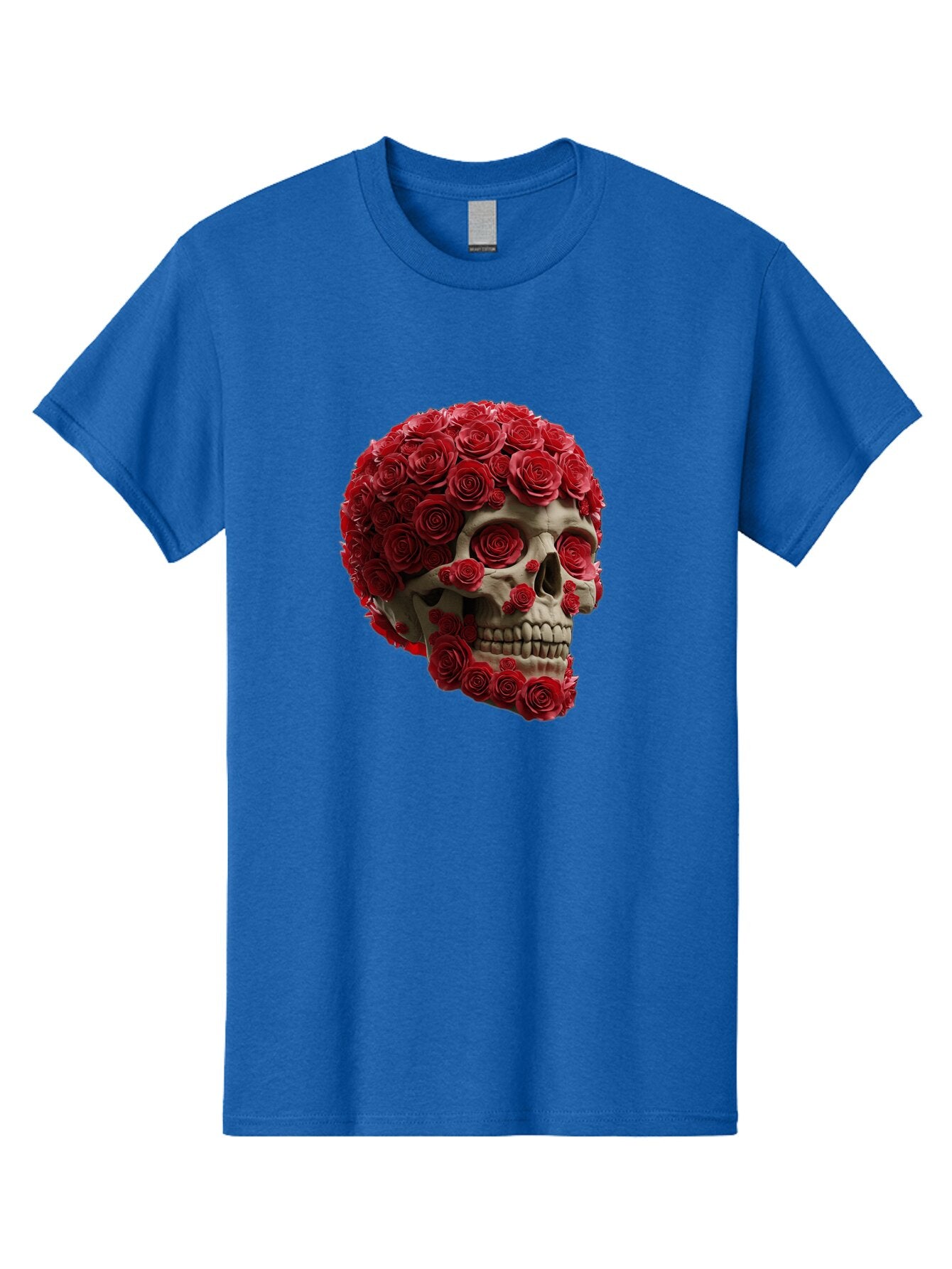 Skull-With-Red-Roses Men'S Graphic Tee, 100% Cotton, Comfortable Casual Summer Wear, Machine Washable, Vintage Camera, Old Camera, Antique Camera, Black Camera, Classic Photography, Photography Equipment, Nostalgic Device, Film Camera, Ban489 14