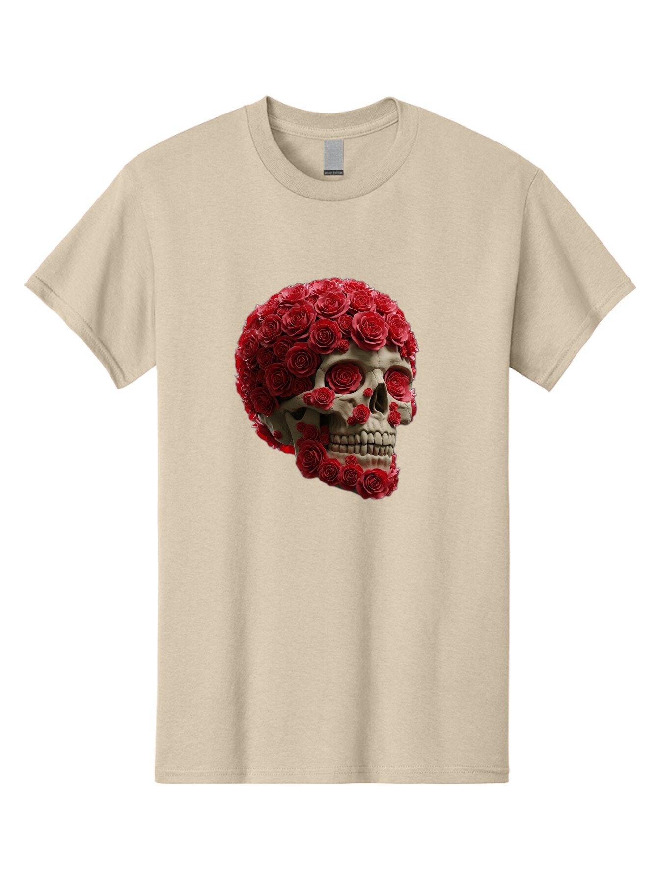 Skull-With-Red-Roses Men'S Graphic Tee, 100% Cotton, Comfortable Casual Summer Wear, Machine Washable, Vintage Camera, Old Camera, Antique Camera, Black Camera, Classic Photography, Photography Equipment, Nostalgic Device, Film Camera, Ban489 11