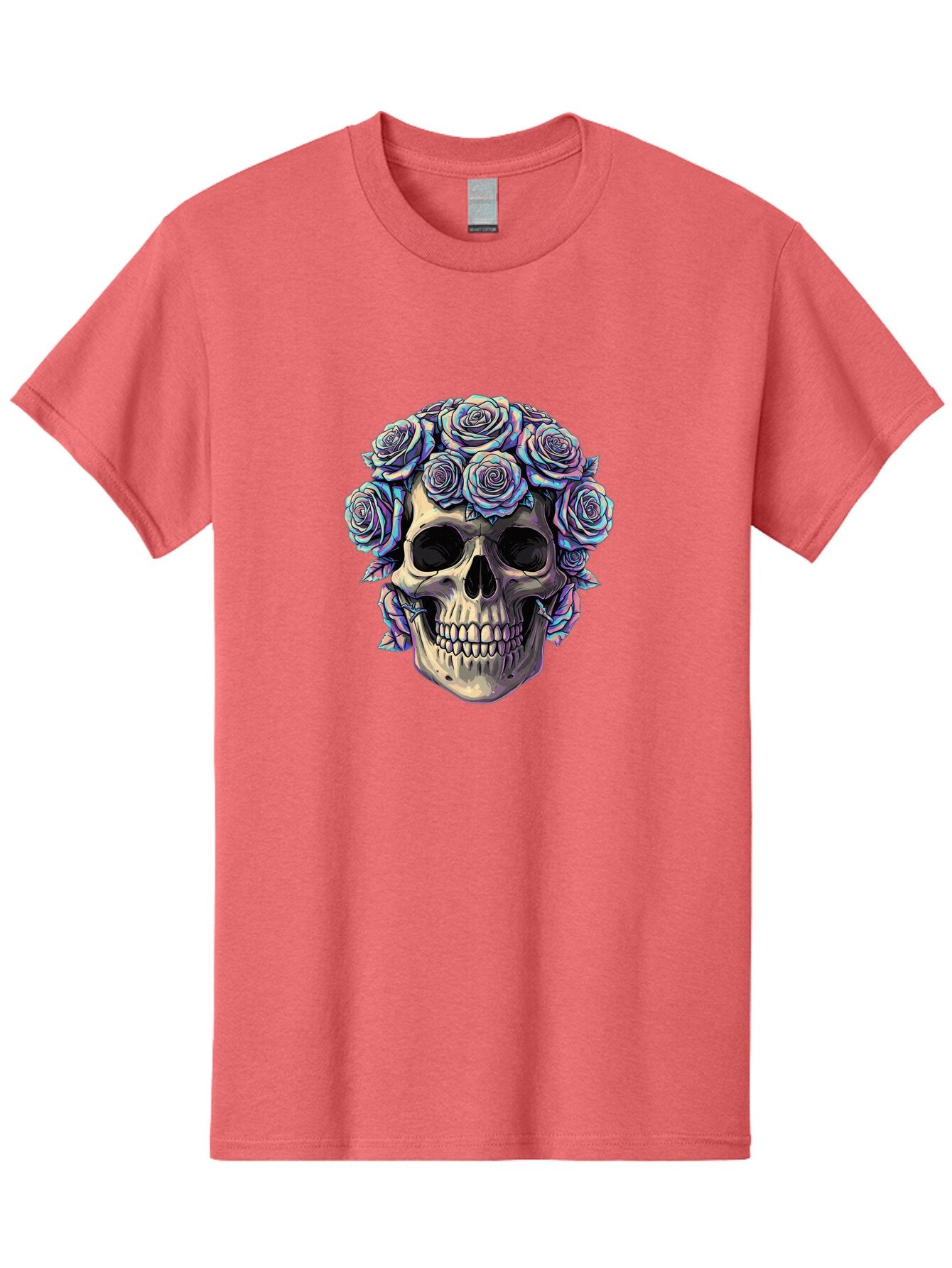Skull-With-Roses-1 Men'S Graphic Tee, 100% Cotton, Comfortable Casual Summer Wear, Machine Washable, Vintage Camera, Old Camera, Antique Camera, Black Camera, Classic Photography, Photography Equipment, Nostalgic Device, Film Camera, Ban490 13