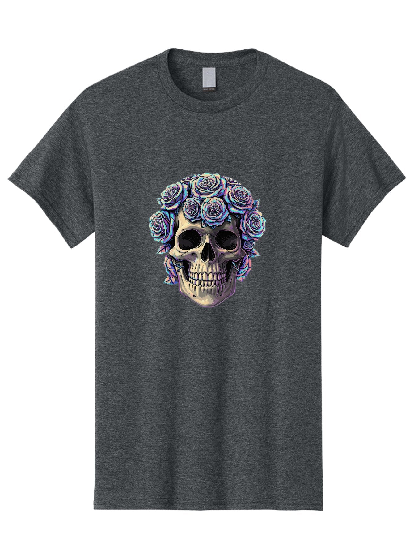 Skull-With-Roses-1 Men'S Graphic Tee, 100% Cotton, Comfortable Casual Summer Wear, Machine Washable, Vintage Camera, Old Camera, Antique Camera, Black Camera, Classic Photography, Photography Equipment, Nostalgic Device, Film Camera, Ban490 10