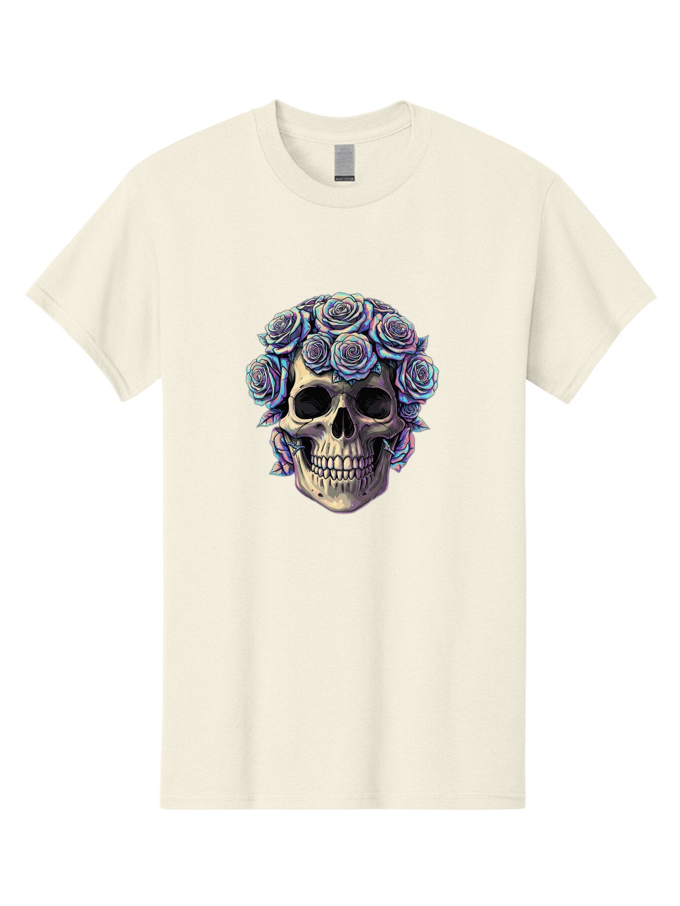 Skull-With-Roses-1 Men'S Graphic Tee, 100% Cotton, Comfortable Casual Summer Wear, Machine Washable, Vintage Camera, Old Camera, Antique Camera, Black Camera, Classic Photography, Photography Equipment, Nostalgic Device, Film Camera, Ban490 5