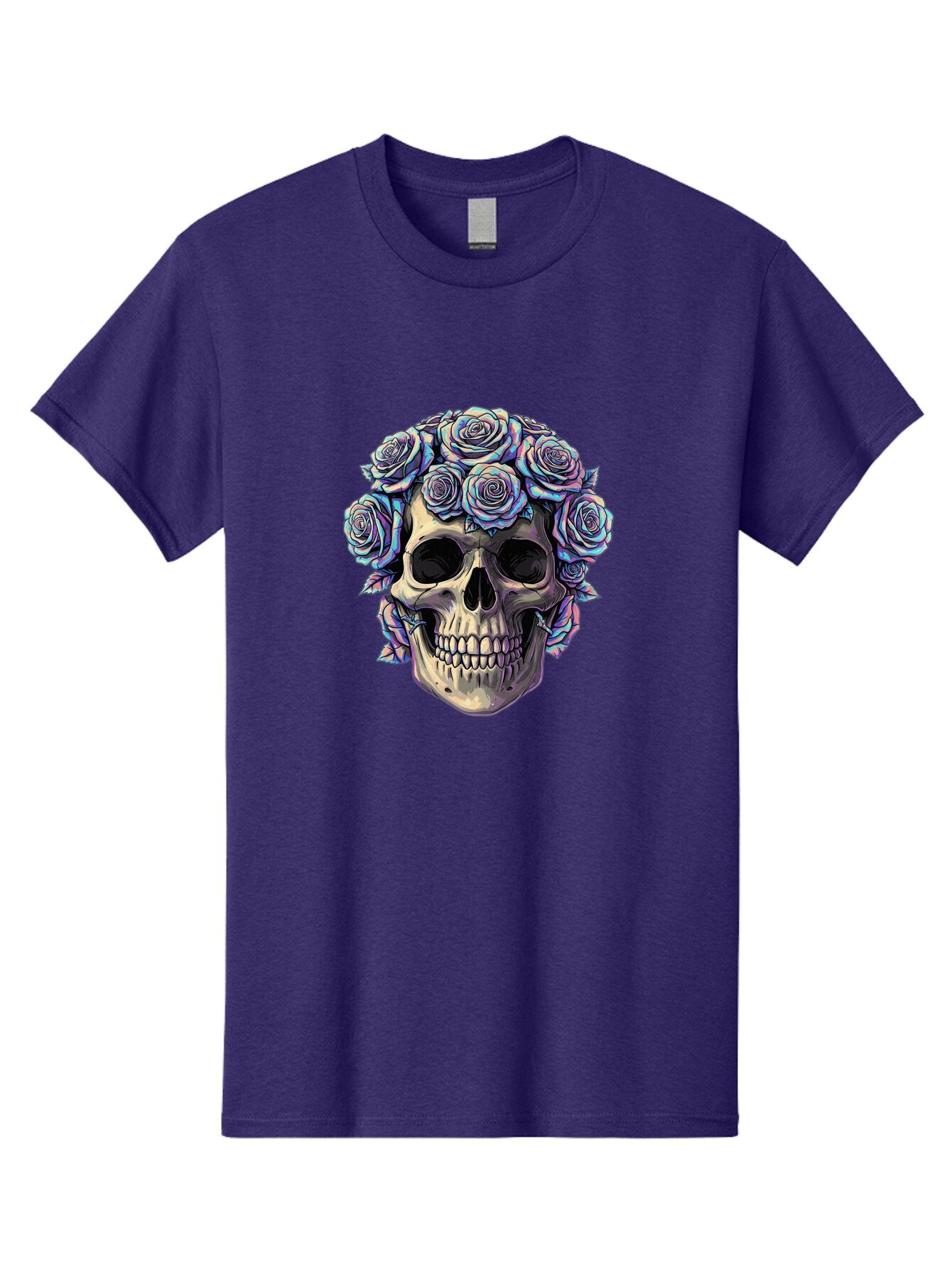 Skull-With-Roses-1 Men'S Graphic Tee, 100% Cotton, Comfortable Casual Summer Wear, Machine Washable, Vintage Camera, Old Camera, Antique Camera, Black Camera, Classic Photography, Photography Equipment, Nostalgic Device, Film Camera, Ban490 8
