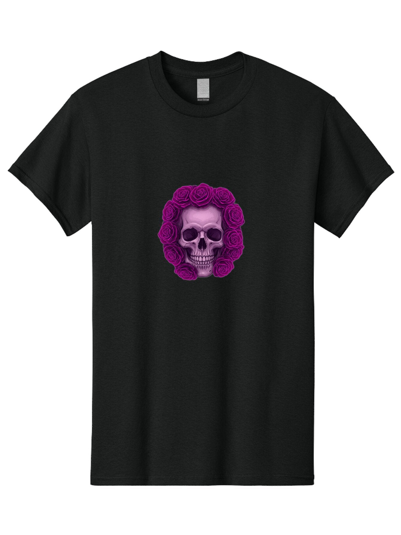 Skull-With-Roses-2 Men'S Graphic Tee, 100% Cotton, Comfortable Casual Summer Wear, Machine Washable, Vintage Camera, Old Camera, Antique Camera, Black Camera, Classic Photography, Photography Equipment, Nostalgic Device, Film Camera, Ban491 3