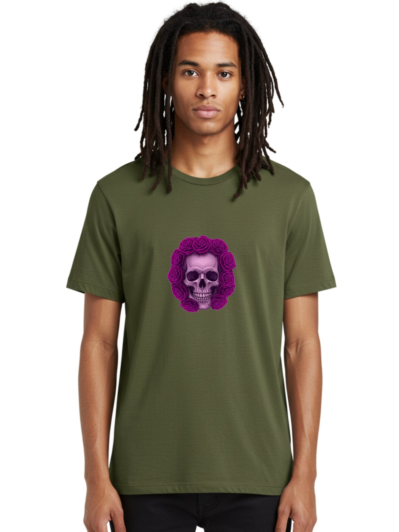 Skull-With-Roses-2 Men'S Graphic Tee, 100% Cotton, Comfortable Casual Summer Wear, Machine Washable, Vintage Camera, Old Camera, Antique Camera, Black Camera, Classic Photography, Photography Equipment, Nostalgic Device, Film Camera, Ban491 26