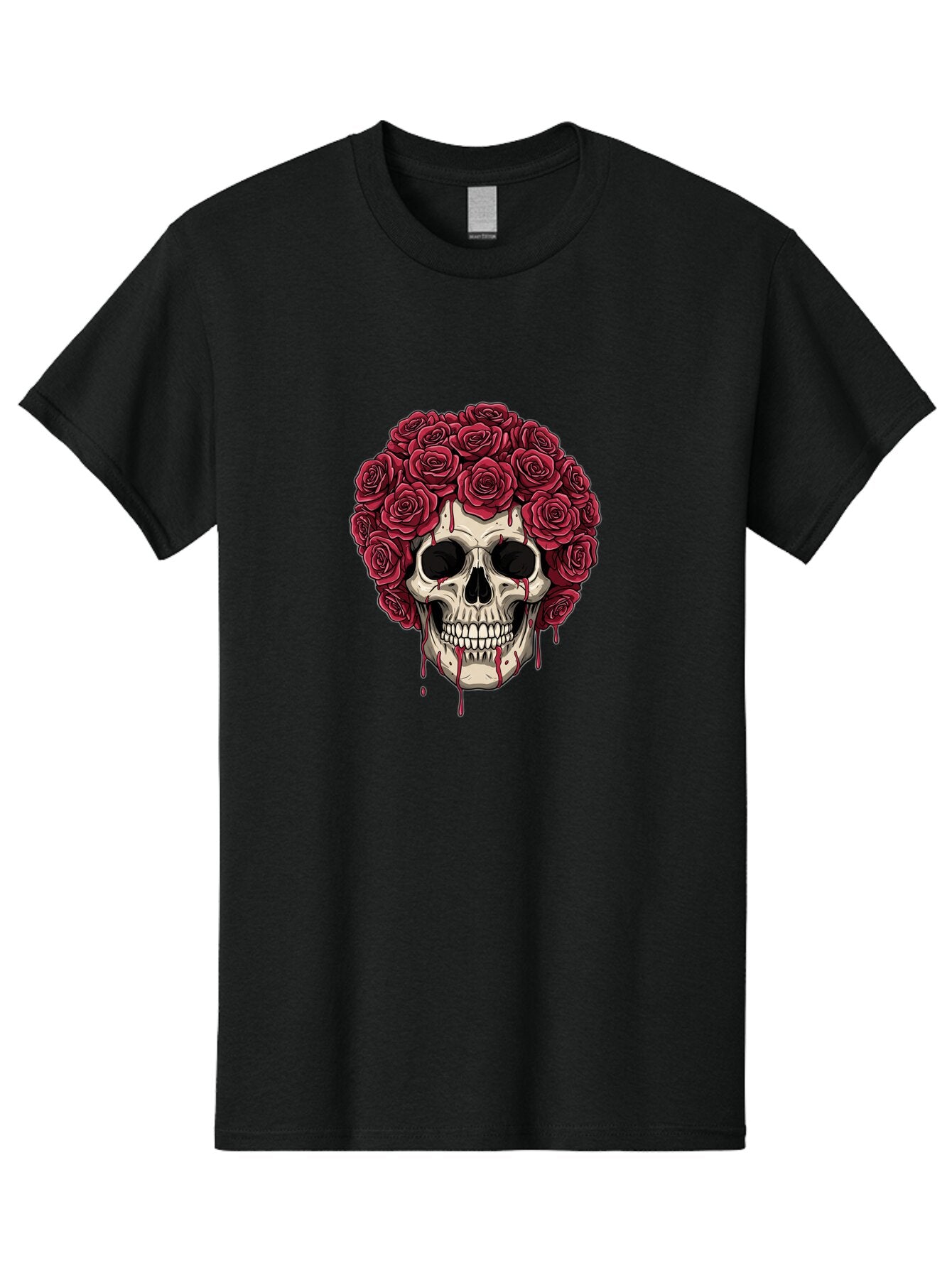 Skull-With-Roses-3 Men'S Graphic Tee, 100% Cotton, Comfortable Casual Summer Wear, Machine Washable, Vintage Camera, Old Camera, Antique Camera, Black Camera, Classic Photography, Photography Equipment, Nostalgic Device, Film Camera, Ban492 4