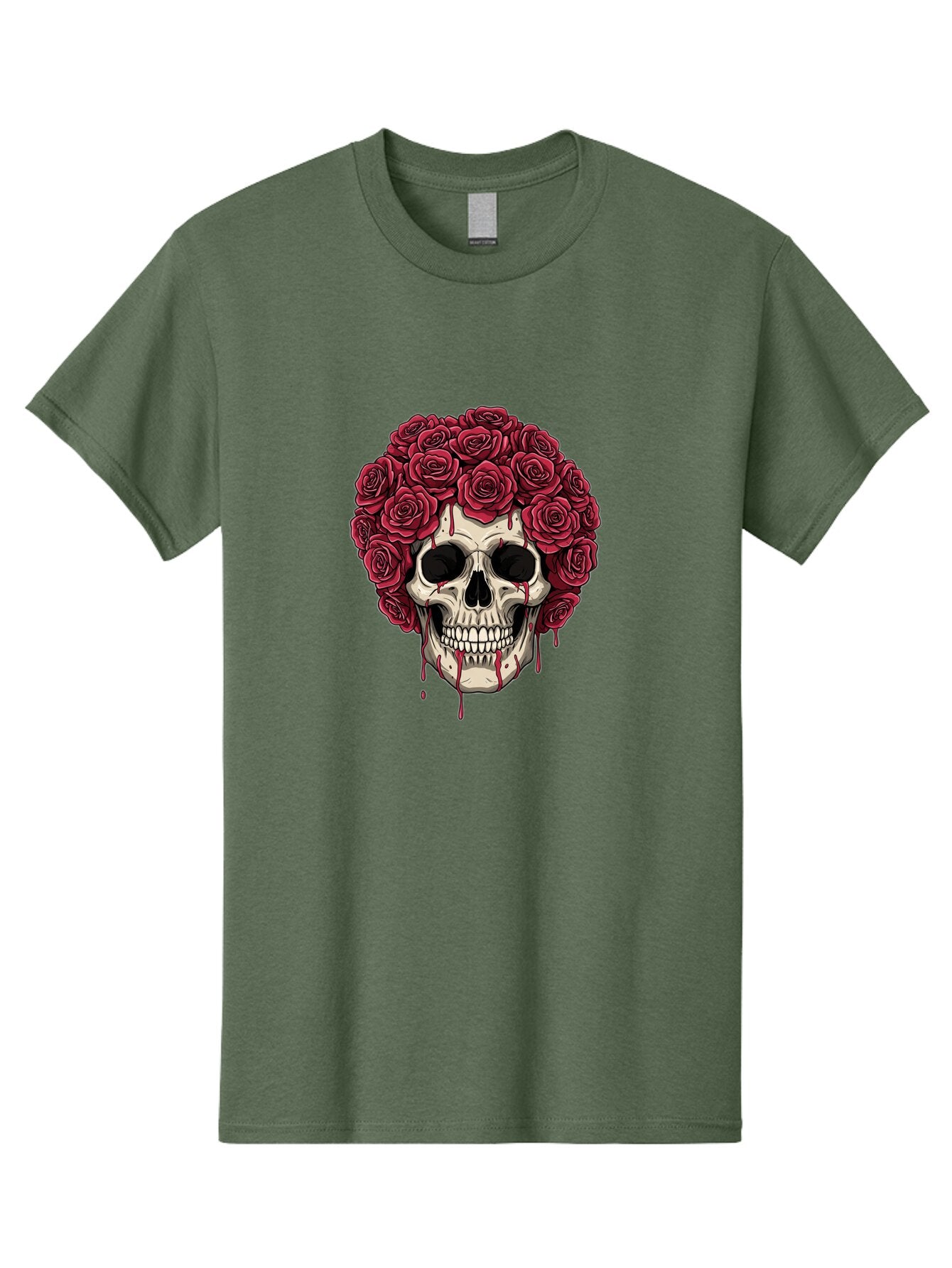 Skull-With-Roses-3 Men'S Graphic Tee, 100% Cotton, Comfortable Casual Summer Wear, Machine Washable, Vintage Camera, Old Camera, Antique Camera, Black Camera, Classic Photography, Photography Equipment, Nostalgic Device, Film Camera, Ban492 15