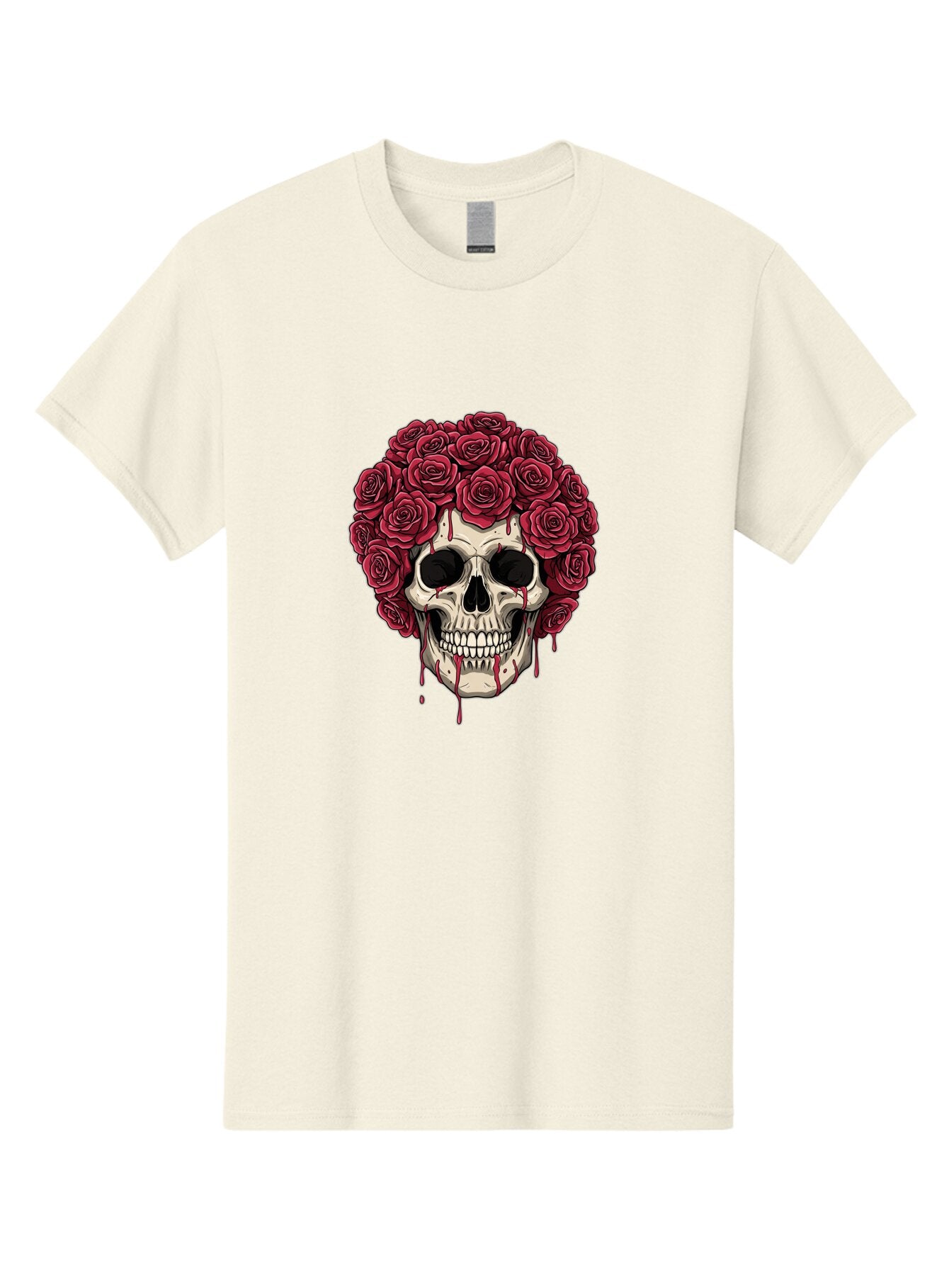 Skull-With-Roses-3 Men'S Graphic Tee, 100% Cotton, Comfortable Casual Summer Wear, Machine Washable, Vintage Camera, Old Camera, Antique Camera, Black Camera, Classic Photography, Photography Equipment, Nostalgic Device, Film Camera, Ban492 6