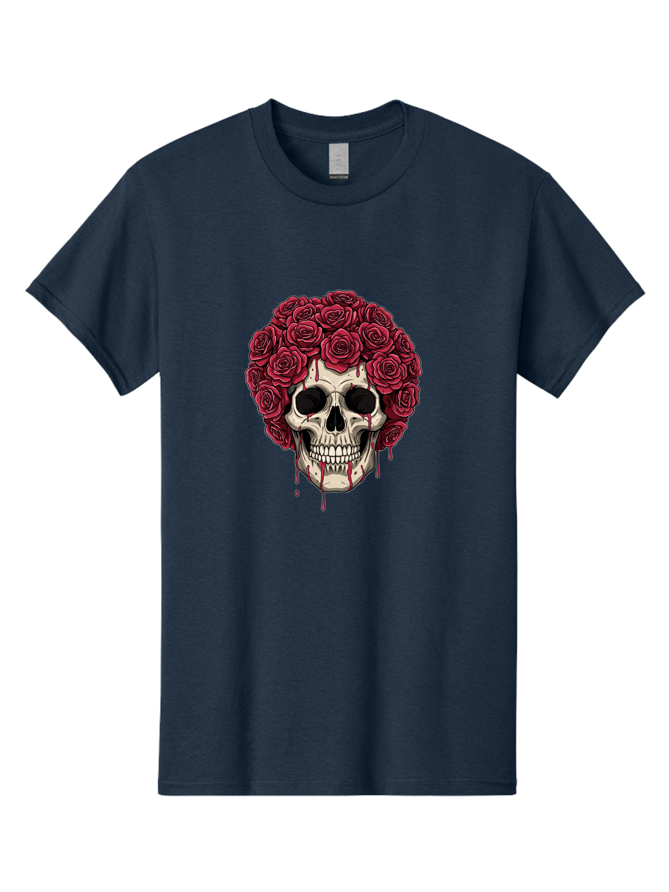 Skull-With-Roses-3 Men'S Graphic Tee, 100% Cotton, Comfortable Casual Summer Wear, Machine Washable, Vintage Camera, Old Camera, Antique Camera, Black Camera, Classic Photography, Photography Equipment, Nostalgic Device, Film Camera, Ban492