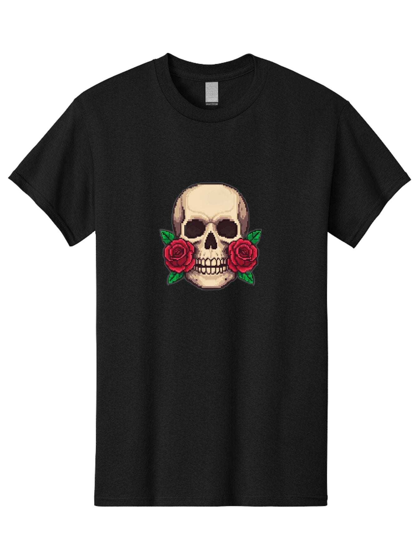 Skull-With-Roses-5 Men'S Graphic Tee, 100% Cotton, Comfortable Casual Summer Wear, Machine Washable, Vintage Camera, Old Camera, Antique Camera, Black Camera, Classic Photography, Photography Equipment, Nostalgic Device, Film Camera, Ban494 5