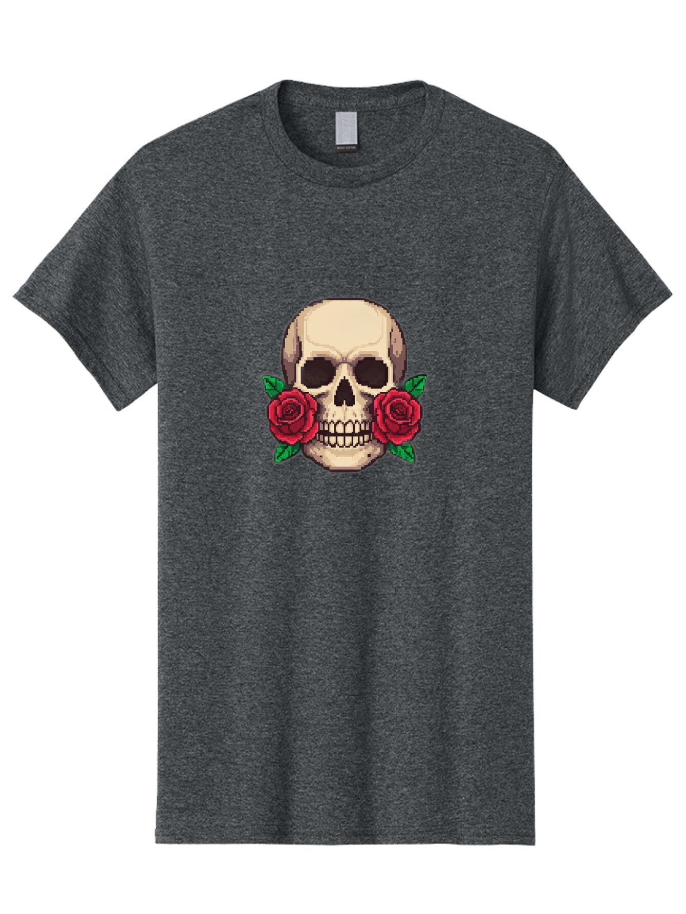 Skull-With-Roses-5 Men'S Graphic Tee, 100% Cotton, Comfortable Casual Summer Wear, Machine Washable, Vintage Camera, Old Camera, Antique Camera, Black Camera, Classic Photography, Photography Equipment, Nostalgic Device, Film Camera, Ban494 4