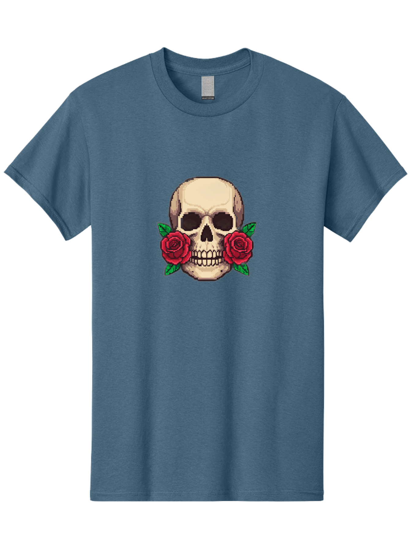 Skull-With-Roses-5 Men'S Graphic Tee, 100% Cotton, Comfortable Casual Summer Wear, Machine Washable, Vintage Camera, Old Camera, Antique Camera, Black Camera, Classic Photography, Photography Equipment, Nostalgic Device, Film Camera, Ban494