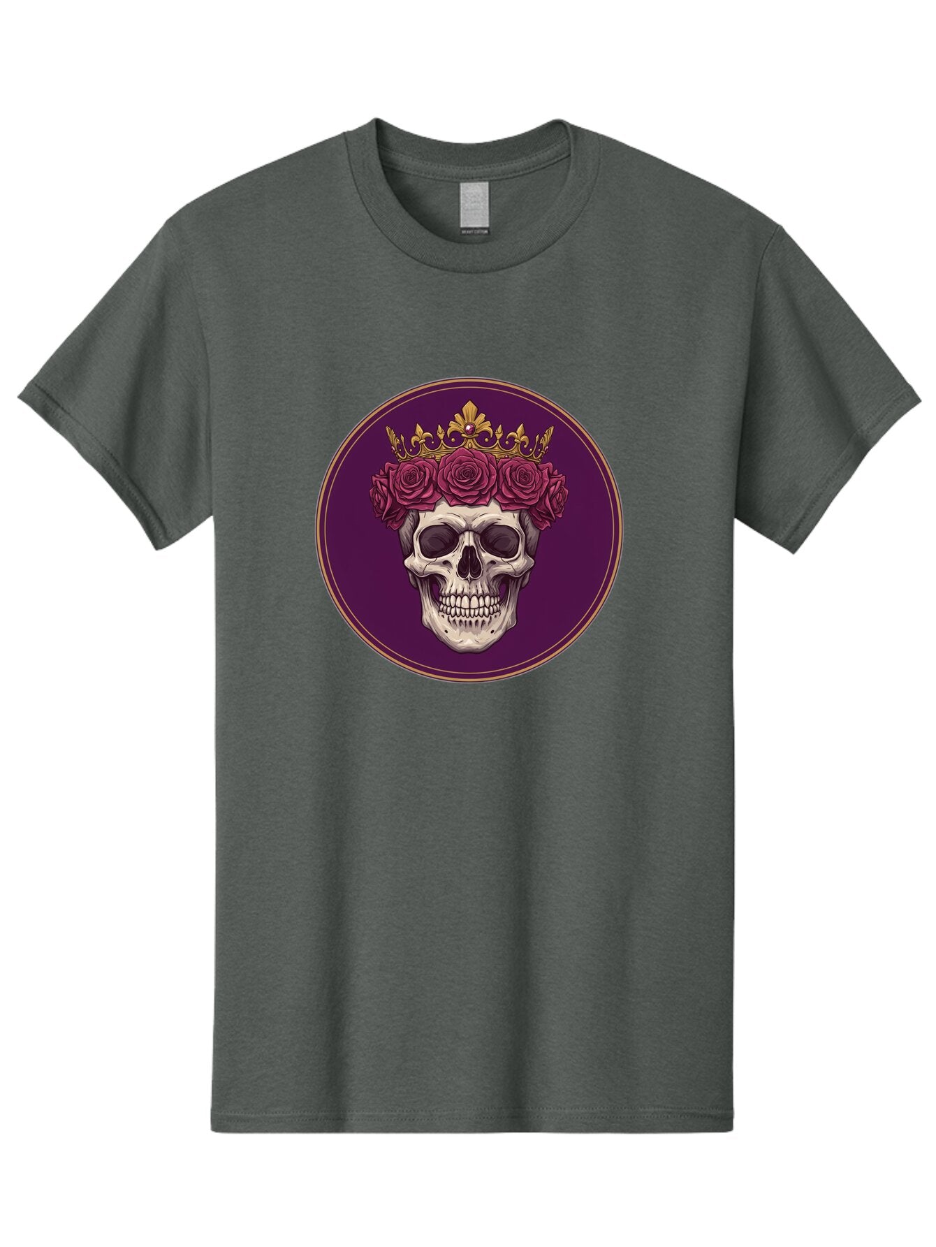 Skull-With-Roses-And-Crown Men'S Graphic Tee, 100% Cotton, Comfortable Casual Summer Wear, Machine Washable, Vintage Camera, Old Camera, Antique Camera, Black Camera, Classic Photography, Photography Equipment, Nostalgic Device, Film Camera, Ban495 5