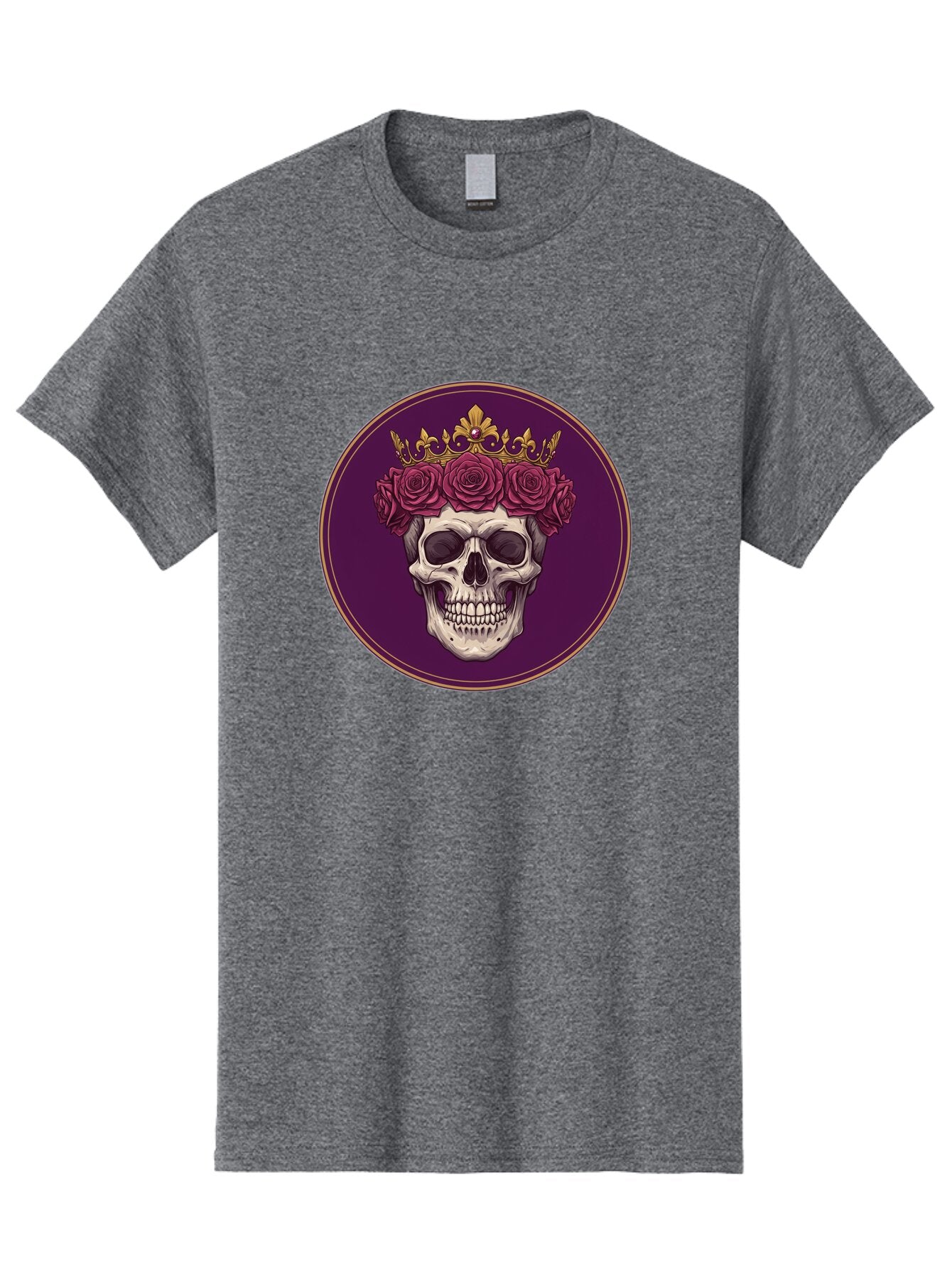 Skull-With-Roses-And-Crown Men'S Graphic Tee, 100% Cotton, Comfortable Casual Summer Wear, Machine Washable, Vintage Camera, Old Camera, Antique Camera, Black Camera, Classic Photography, Photography Equipment, Nostalgic Device, Film Camera, Ban495 9