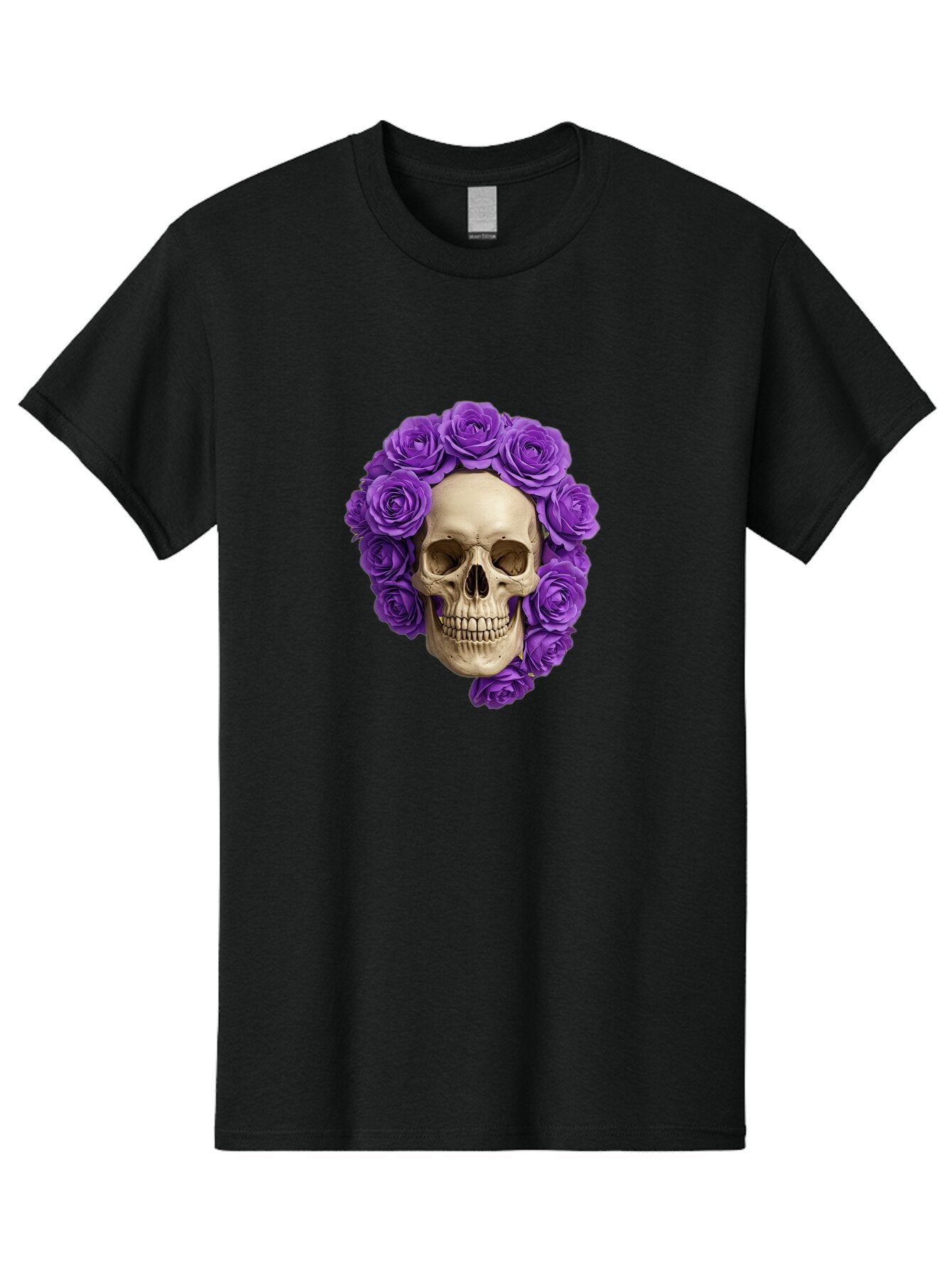 Skull-With-Roses Men'S Graphic Tee, 100% Cotton, Comfortable Casual Summer Wear, Machine Washable, Vintage Camera, Old Camera, Antique Camera, Black Camera, Classic Photography, Photography Equipment, Nostalgic Device, Film Camera, Camera Art Ban496 5