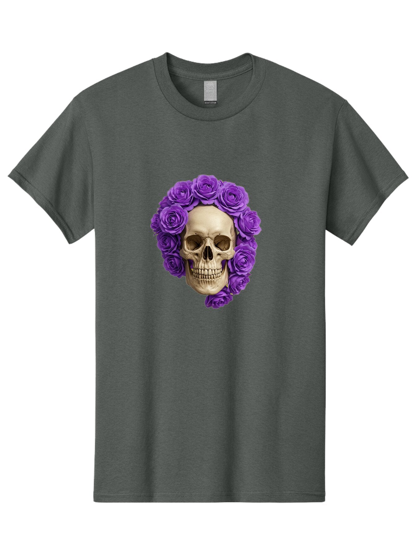 Skull-With-Roses Men'S Graphic Tee, 100% Cotton, Comfortable Casual Summer Wear, Machine Washable, Vintage Camera, Old Camera, Antique Camera, Black Camera, Classic Photography, Photography Equipment, Nostalgic Device, Film Camera, Camera Art Ban496