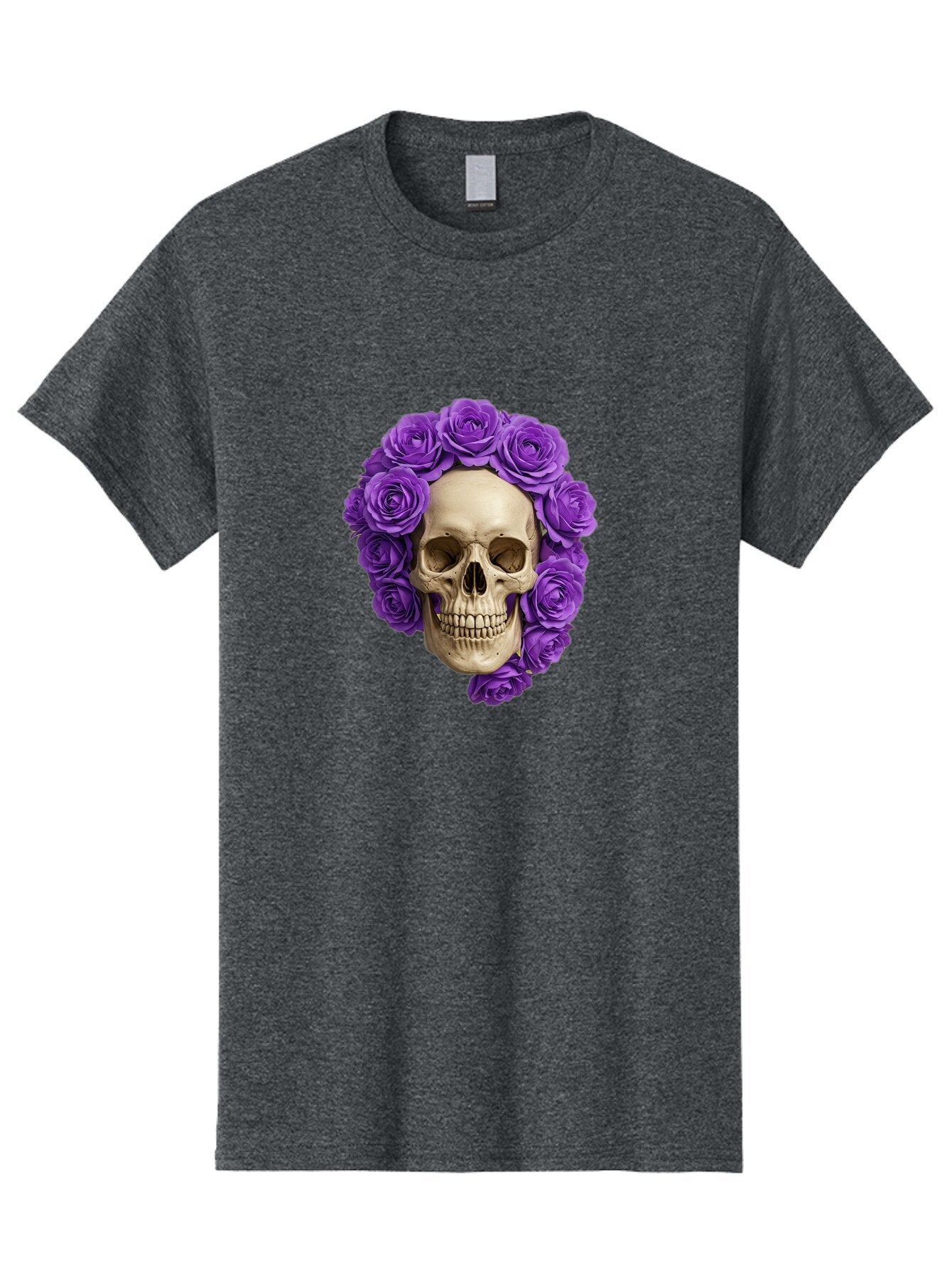 Skull-With-Roses Men'S Graphic Tee, 100% Cotton, Comfortable Casual Summer Wear, Machine Washable, Vintage Camera, Old Camera, Antique Camera, Black Camera, Classic Photography, Photography Equipment, Nostalgic Device, Film Camera, Camera Art Ban496