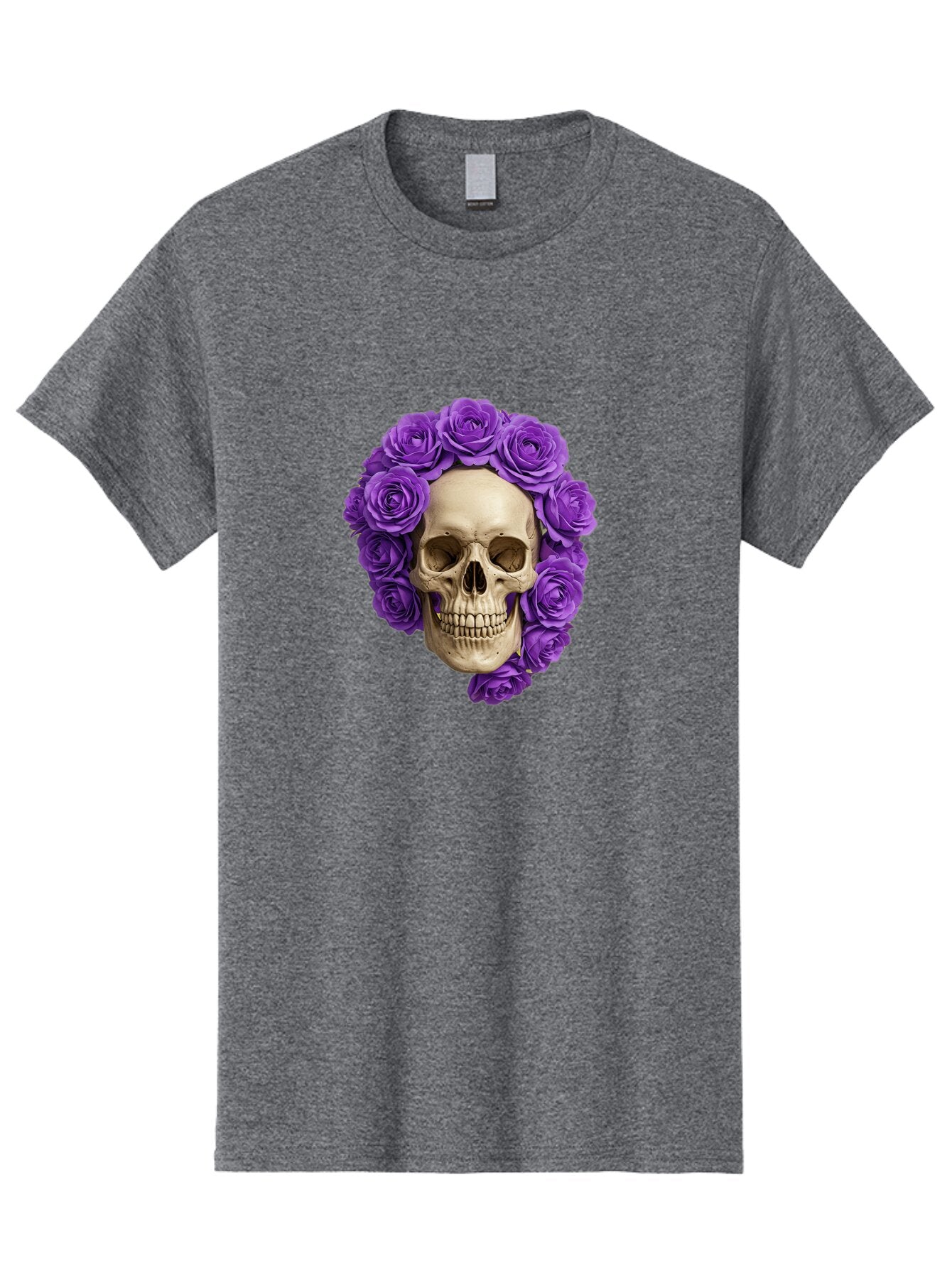 Skull-With-Roses Men'S Graphic Tee, 100% Cotton, Comfortable Casual Summer Wear, Machine Washable, Vintage Camera, Old Camera, Antique Camera, Black Camera, Classic Photography, Photography Equipment, Nostalgic Device, Film Camera, Camera Art Ban496 8