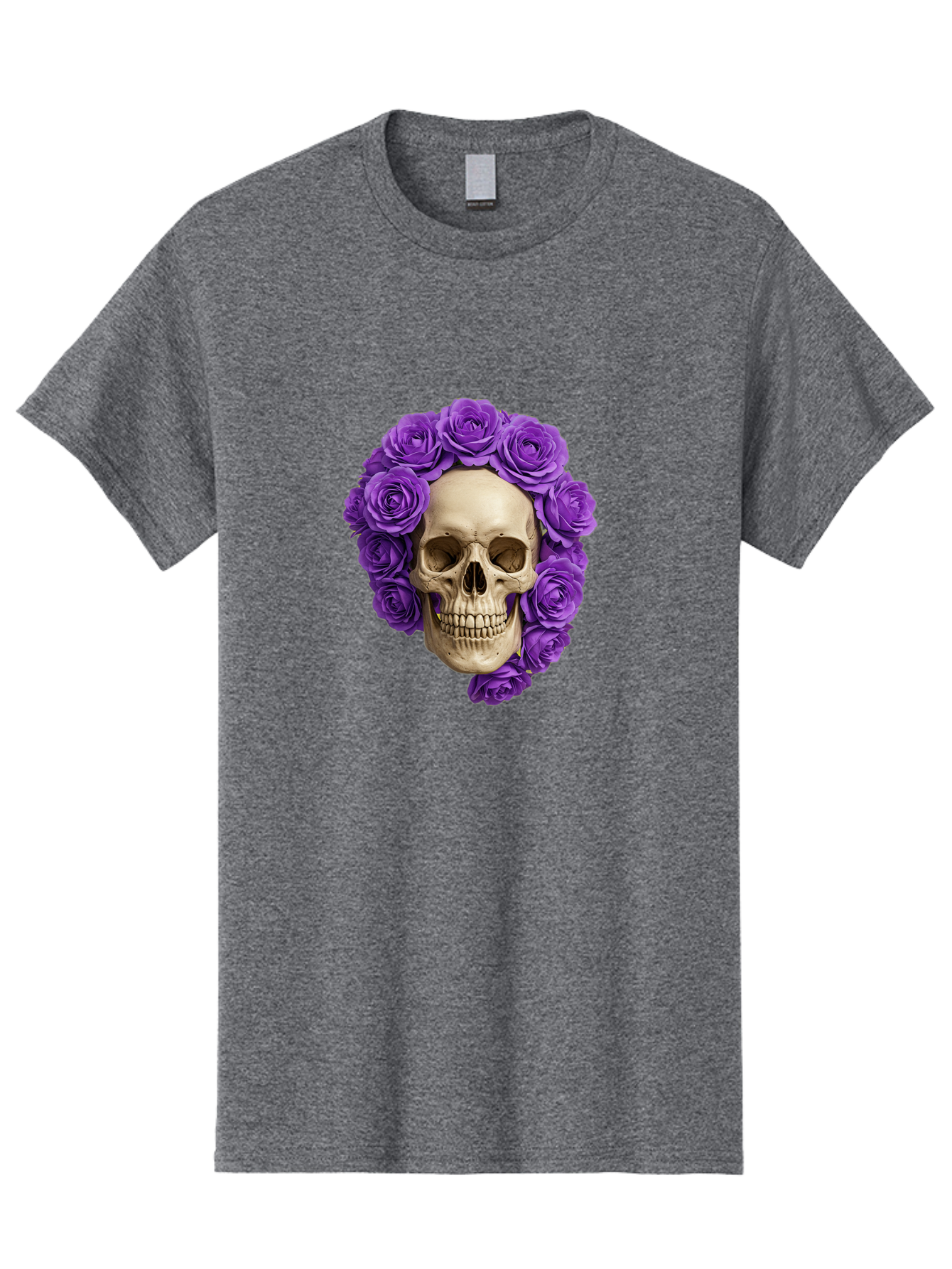 Skull-With-Roses Men'S Graphic Tee, 100% Cotton, Comfortable Casual Summer Wear, Machine Washable, Vintage Camera, Old Camera, Antique Camera, Black Camera, Classic Photography, Photography Equipment, Nostalgic Device, Film Camera, Camera Art Ban496 6
