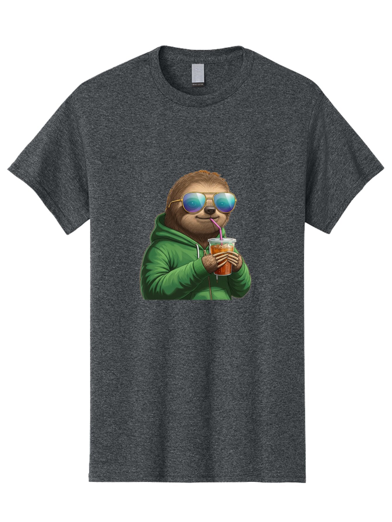 Sloth-Drinking-Iced-Tea Men'S Graphic Tee, 100% Cotton, Comfortable Casual Summer Wear, Machine Washable, Vintage Camera, Old Camera, Antique Camera, Black Camera, Classic Photography, Photography Equipment, Nostalgic Device, Film Camera, Ban509 8