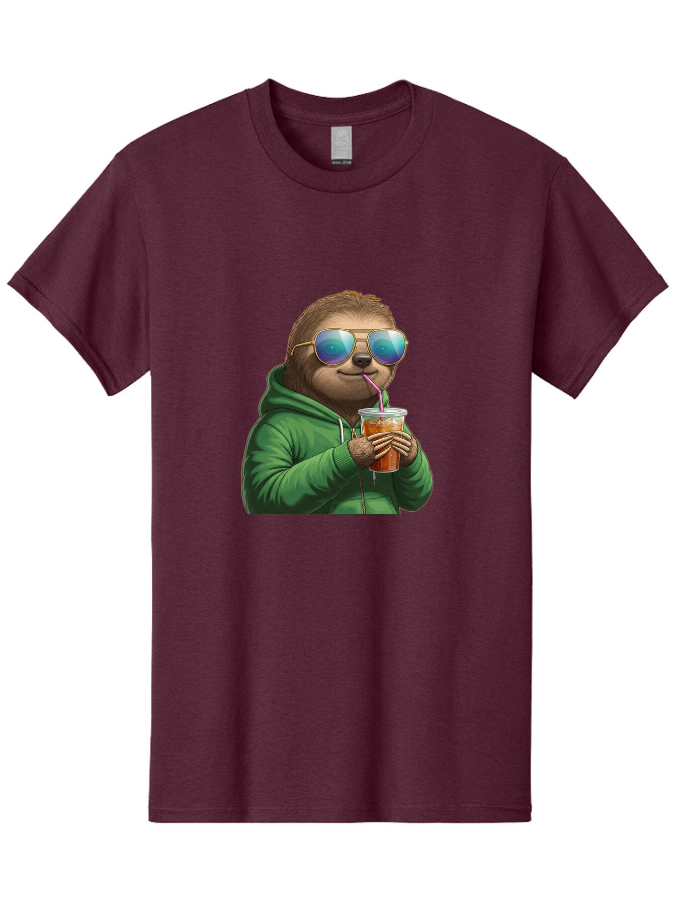Sloth-Drinking-Iced-Tea Men'S Graphic Tee, 100% Cotton, Comfortable Casual Summer Wear, Machine Washable, Vintage Camera, Old Camera, Antique Camera, Black Camera, Classic Photography, Photography Equipment, Nostalgic Device, Film Camera, Ban509 5