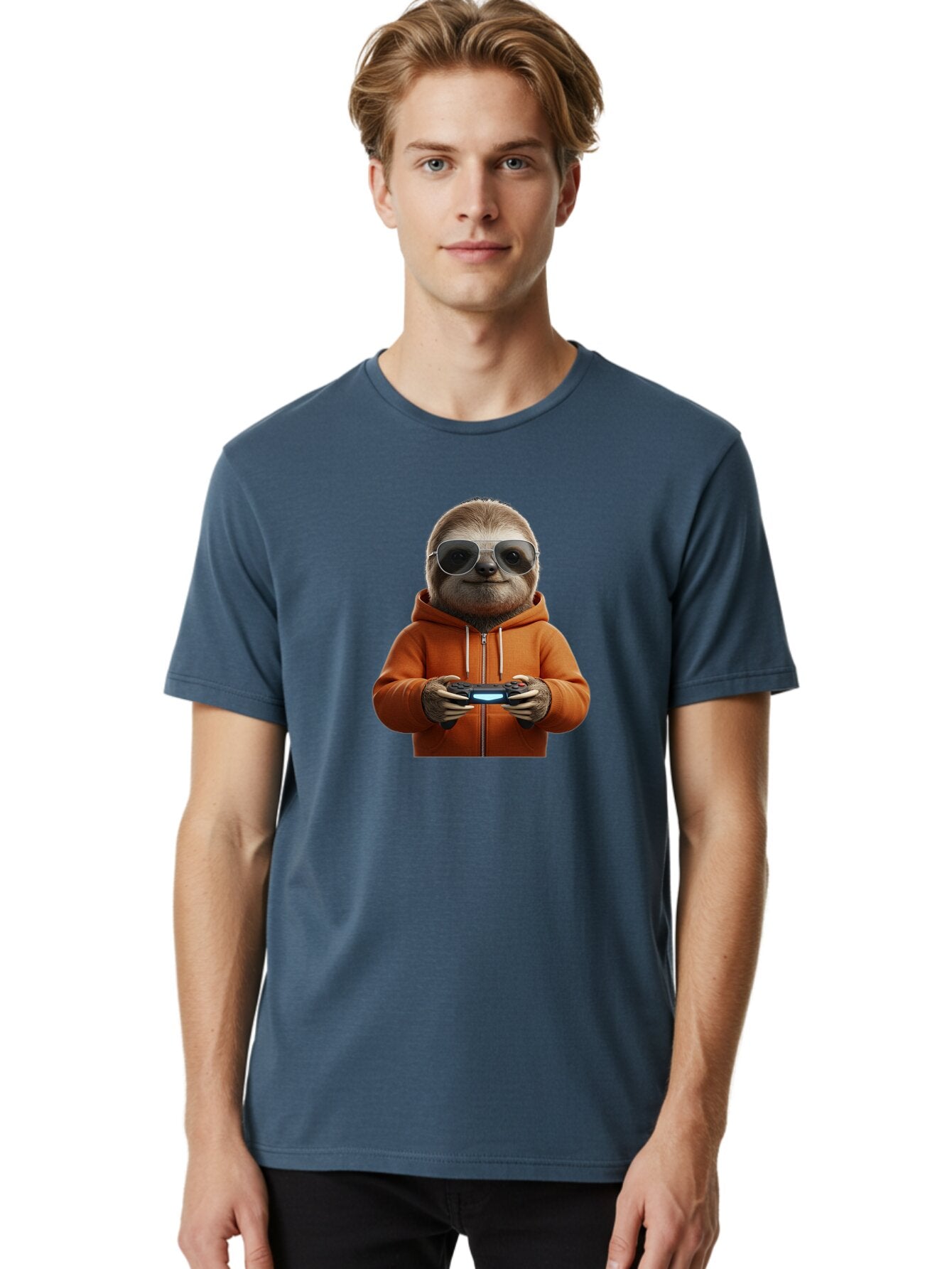 Sloth-Gamer Men'S Graphic Tee, 100% Cotton, Comfortable Casual Summer Wear, Machine Washable, Vintage Camera, Old Camera, Antique Camera, Black Camera, Classic Photography, Photography Equipment, Nostalgic Device, Film Camera, Camera Art Ban510 20