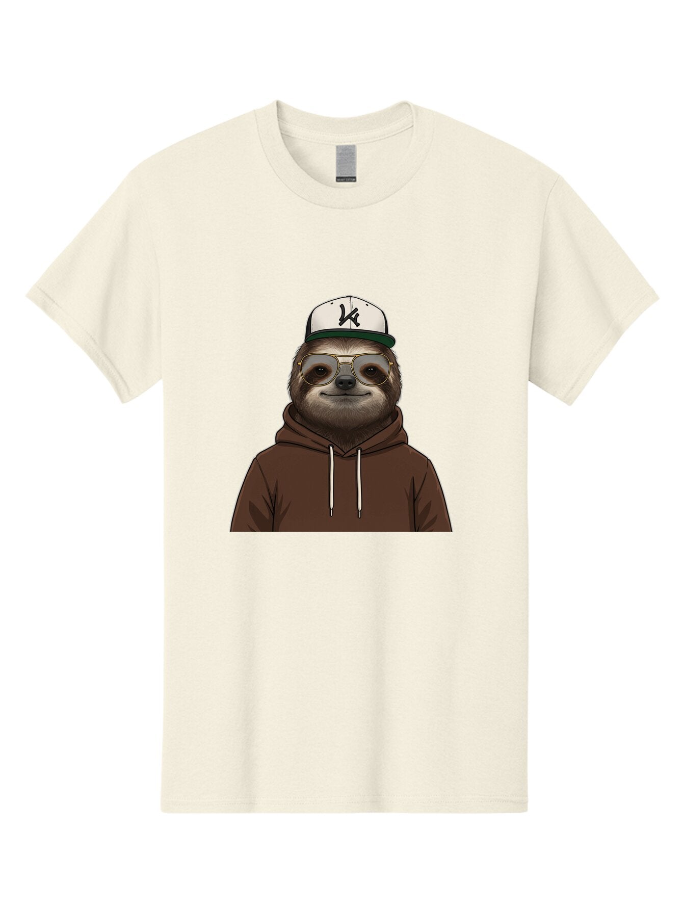 Sloth-In-Baseball-Cap Men'S Graphic Tee, 100% Cotton, Comfortable Casual Summer Wear, Machine Washable, Vintage Camera, Old Camera, Antique Camera, Black Camera, Classic Photography, Photography Equipment, Nostalgic Device, Film Camera, Ban512