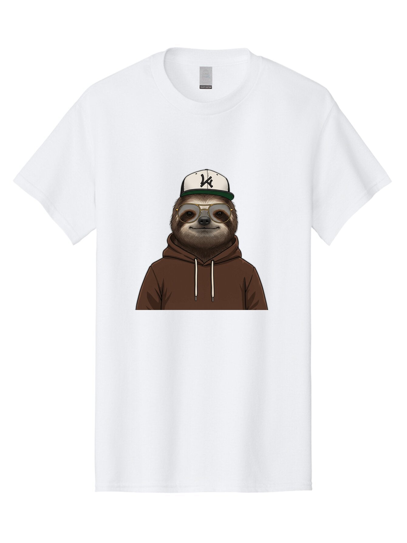 Sloth-In-Baseball-Cap Men'S Graphic Tee, 100% Cotton, Comfortable Casual Summer Wear, Machine Washable, Vintage Camera, Old Camera, Antique Camera, Black Camera, Classic Photography, Photography Equipment, Nostalgic Device, Film Camera, Ban512 9